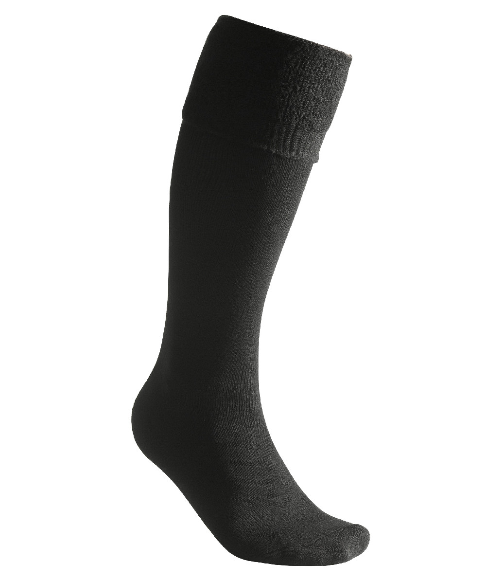  Woolpower Socks Knee-high 400 / Chaussettes hautes en mrinos noir - commander en ligne chez KOX | XXWP8484S 