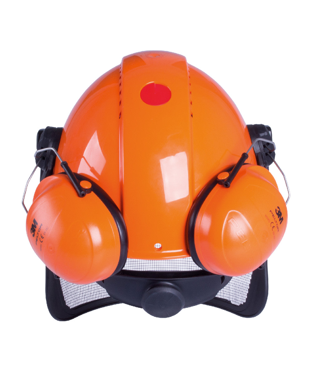 3M Forsthelm mit Edelstahlvisier und Gehrschutz Peltor G3000 Orange - bei KOX online bestellen | XX74103-34