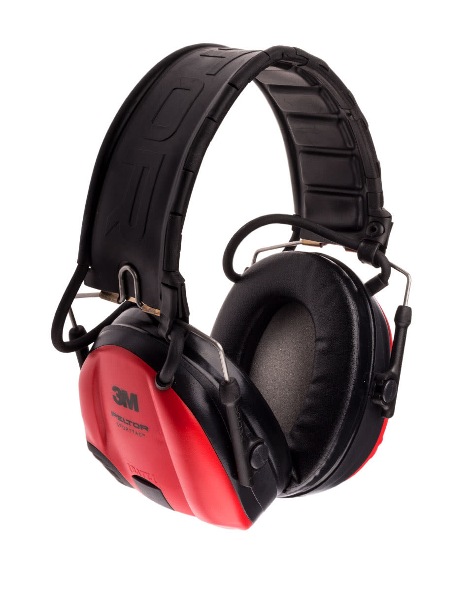  3M Gehrschutz Peltor SportTac Schwarz/Rot - bei KOX online bestellen | XX74616 