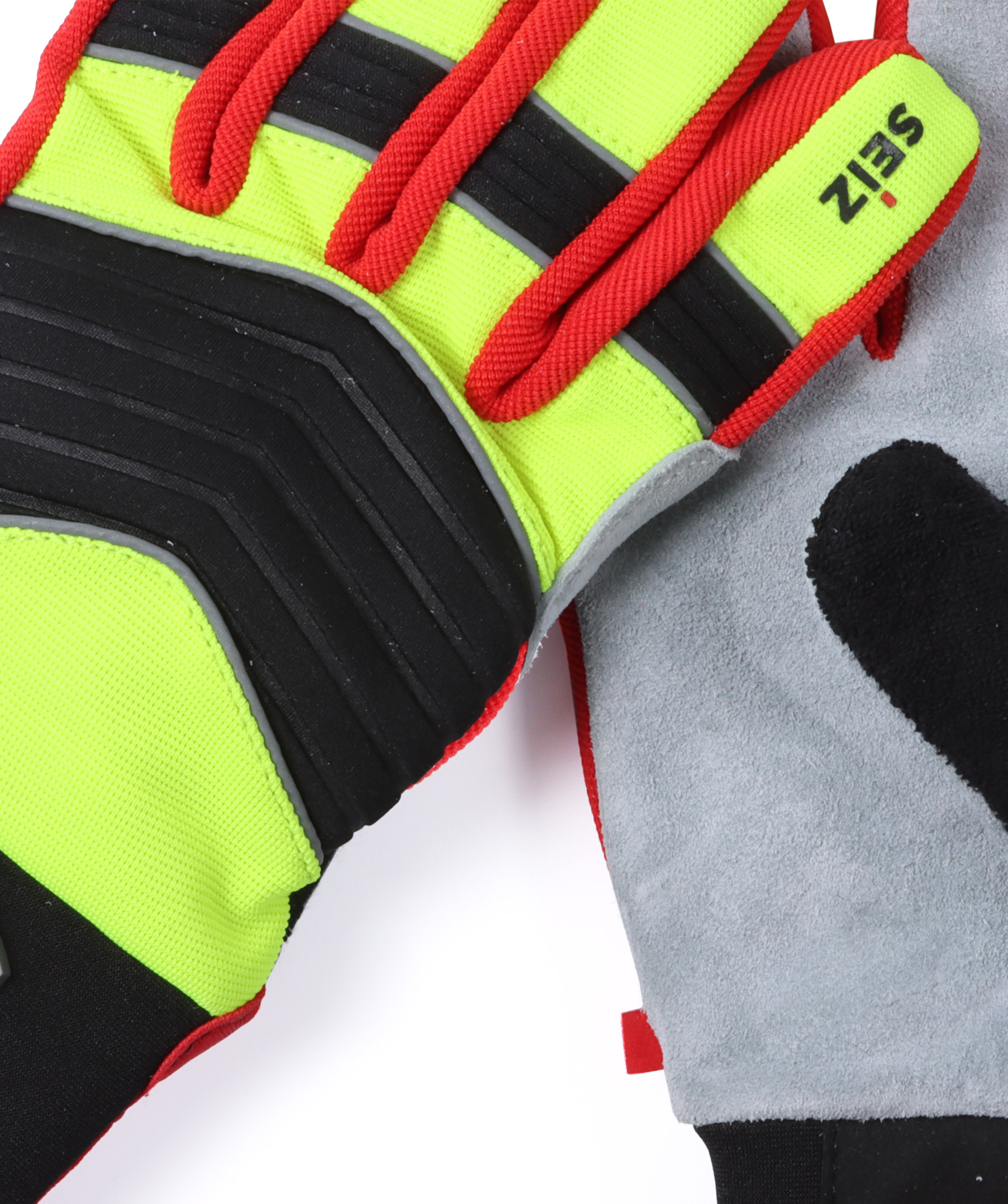 Seiz Jagdhandschuhe Wild Trail Gelb/Schwarz/Rot - bei KOX online bestellen | XX75325