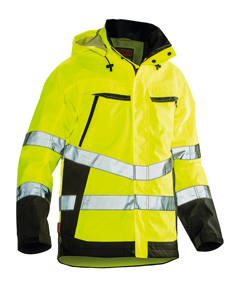  Veste softshell haute visibilit 1283 Jobman jaune/noir - commander en ligne chez KOX | XXJB1283G 
