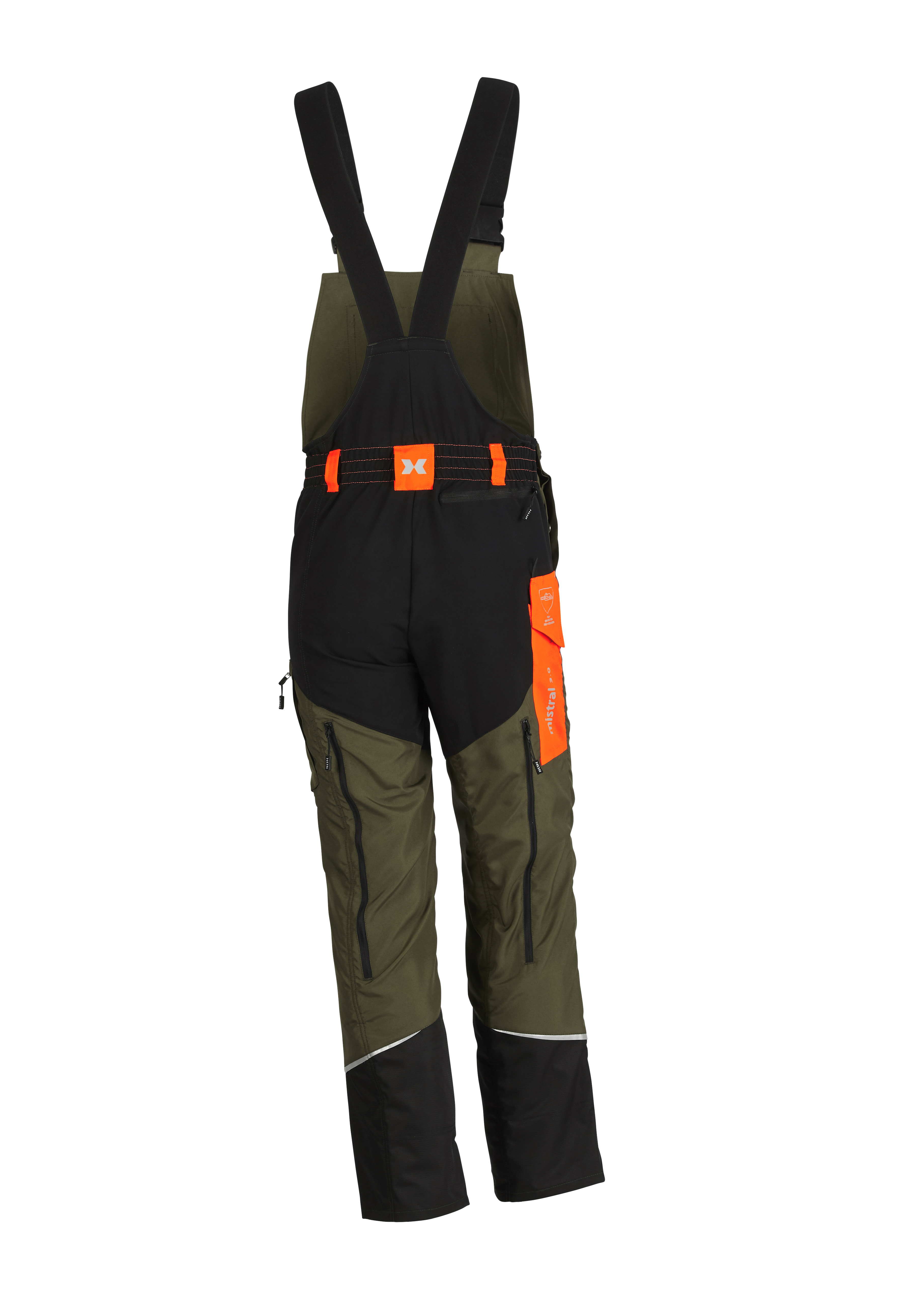 Salopette de protection anti-coupures KOX Mistral 3.0 vert/orange - commander en ligne chez KOX | XX71113