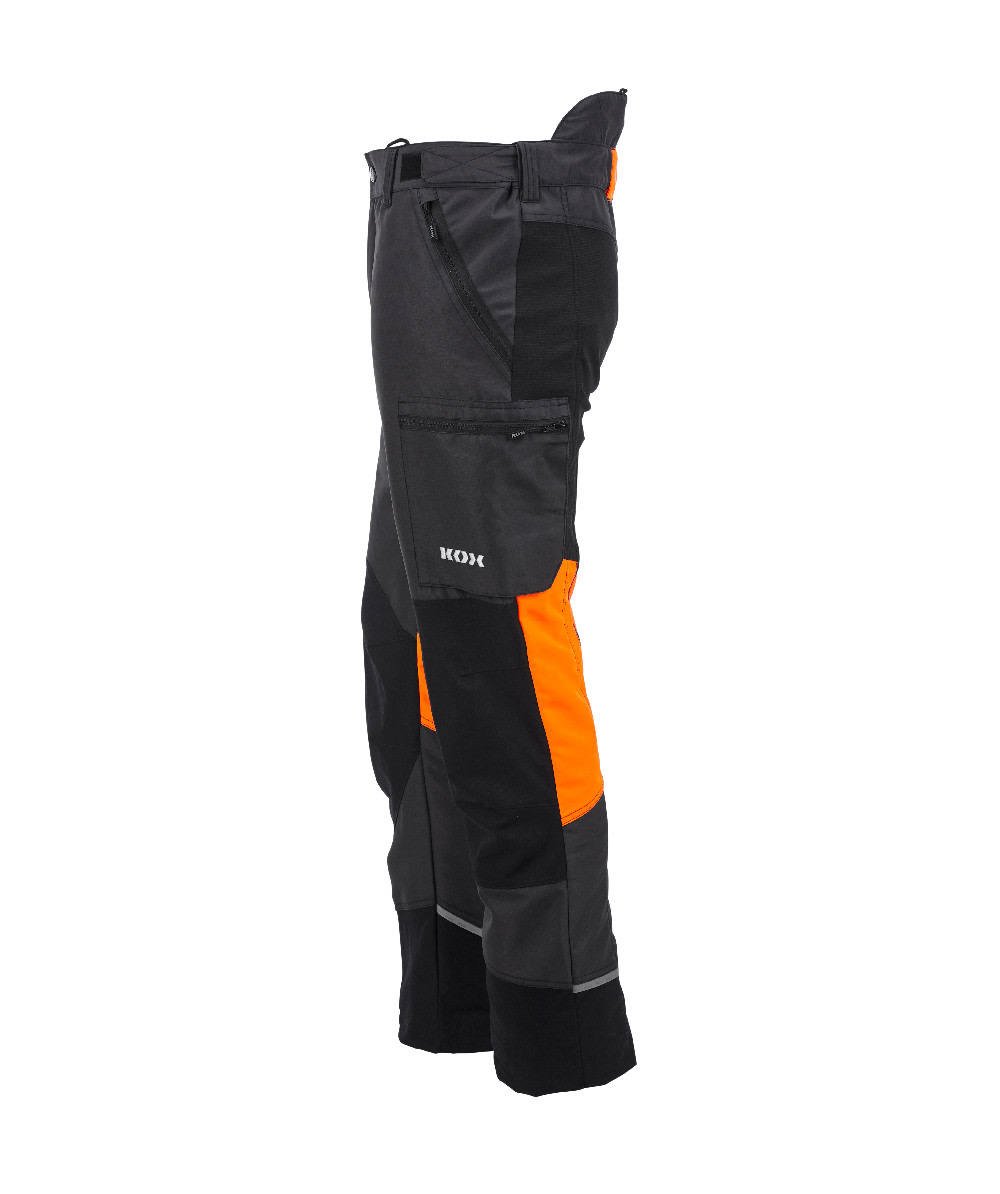 KOX Schnittschutzhose Duro 3.0 Anthrazit/Orange - bei KOX online bestellen | XX71232