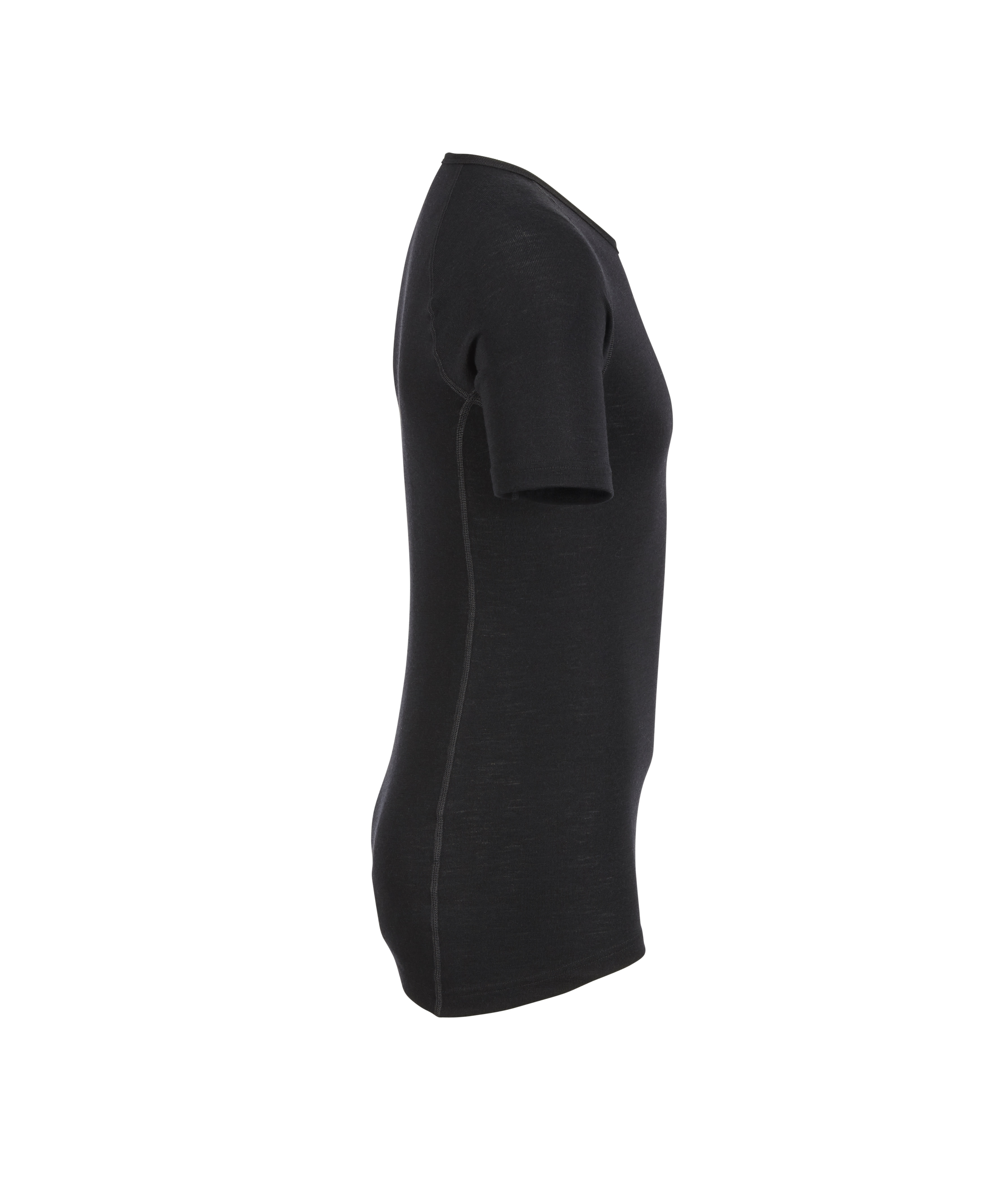 Woolpower Tee LITE Rundhalshemd / Merino Shirt kurzarm Black - bei KOX online bestellen | XXWP7101S