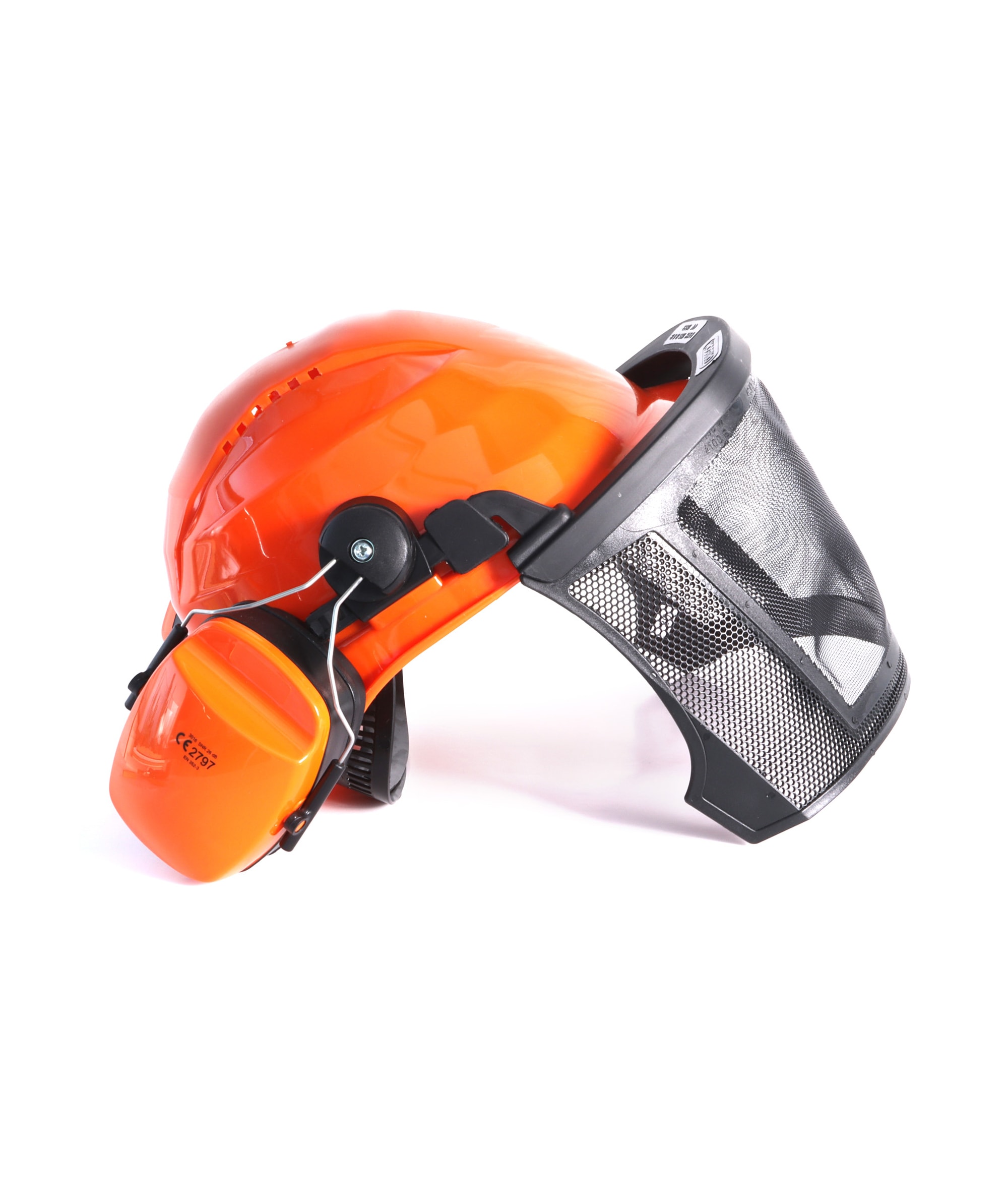 Casque forestier Enha avec protection anti-bruit et visire OAK Orange - commander en ligne chez KOX | XX74106-02