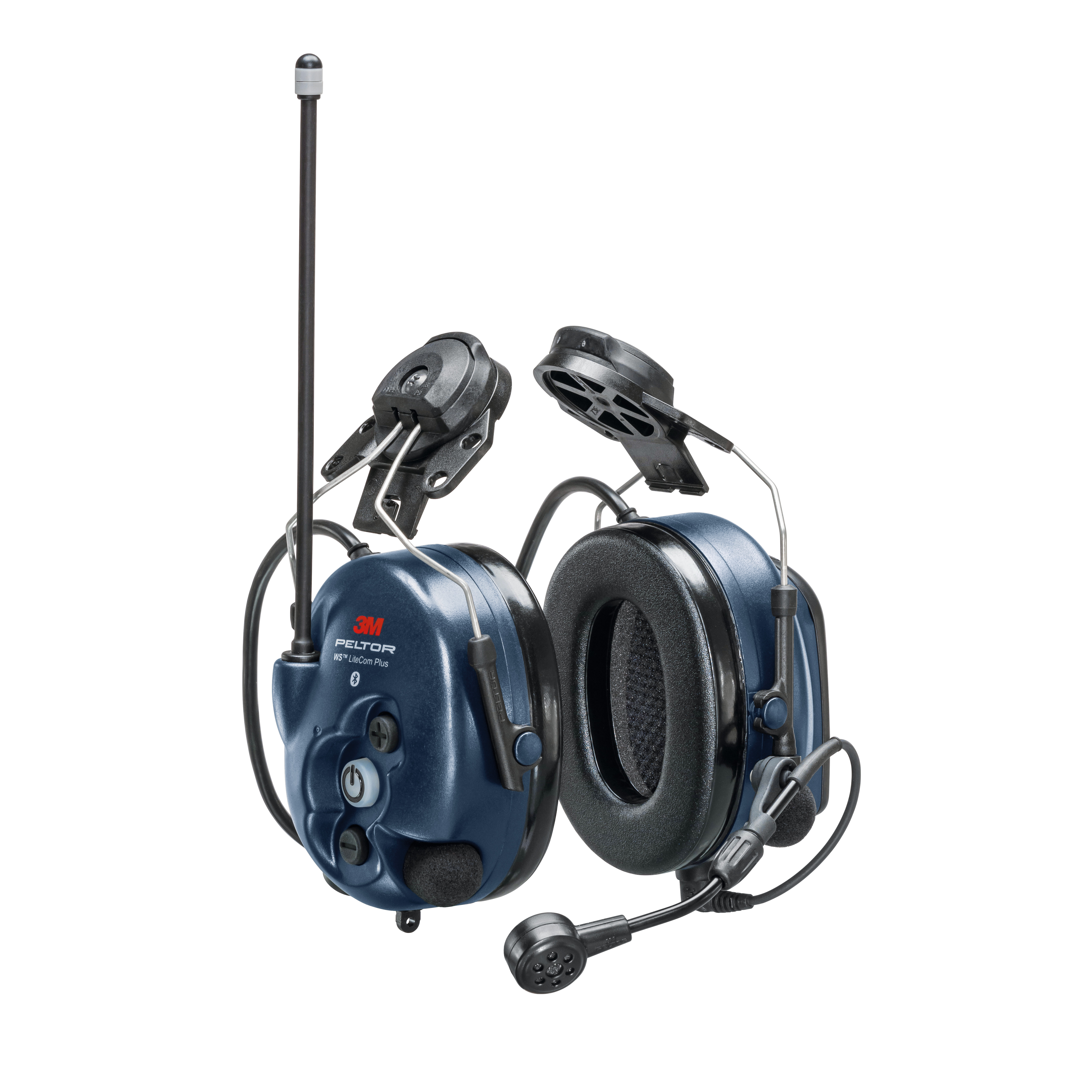  3M Peltor WS LiteCom Plus gehoorbescherming met radiosignaal blauw voor helmbevestiging - bij KOX online bestellen | XX74628 