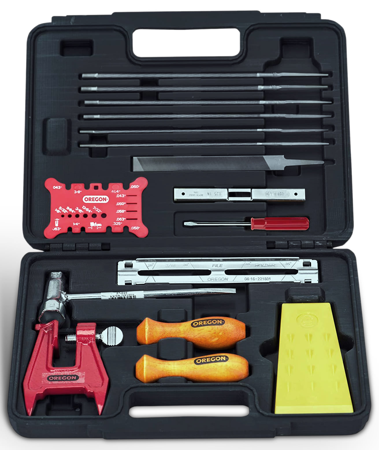 Oregon bosbouw gereedschap set voor kettingzaag onderhoud - bij KOX online bestellen | 601981