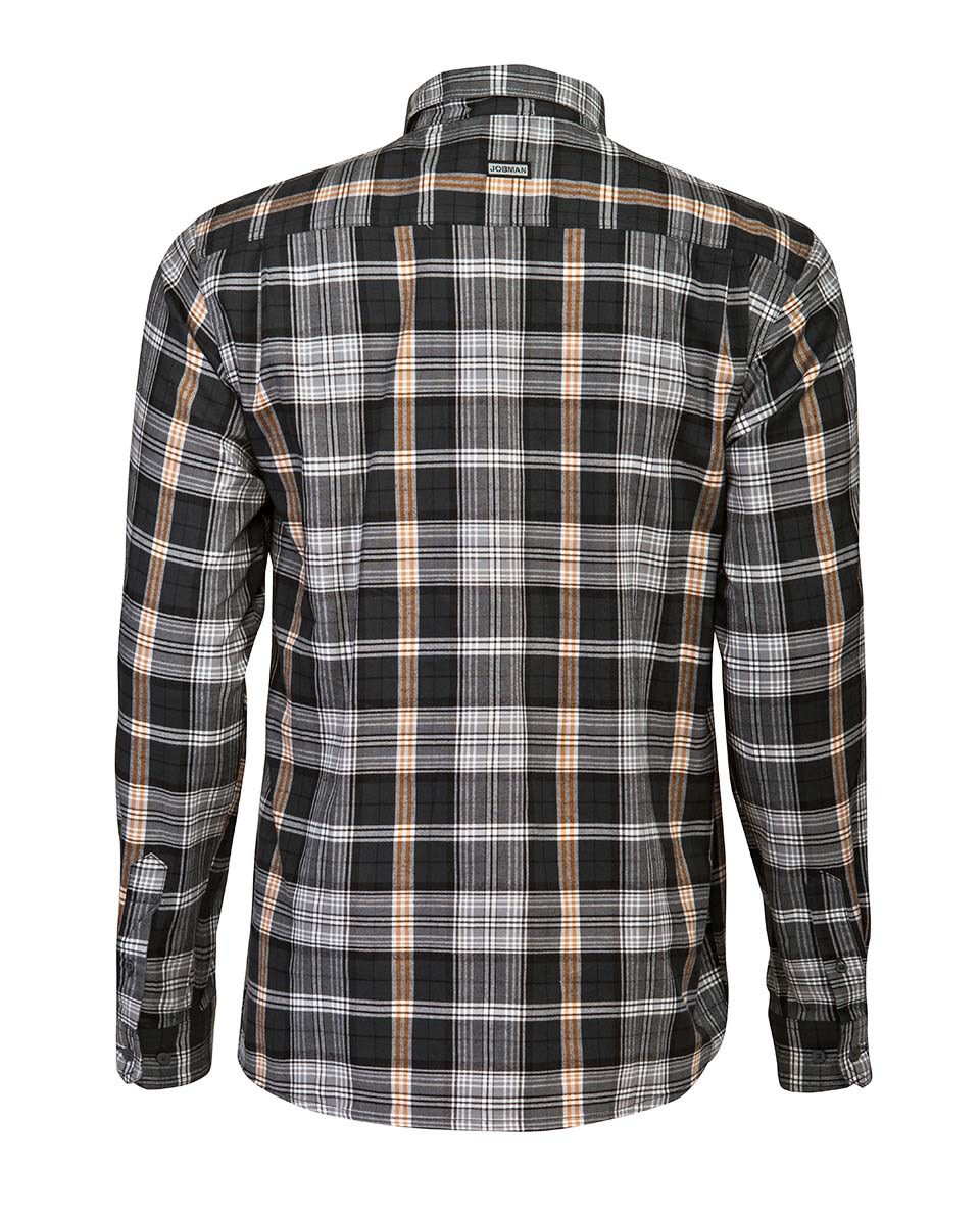 Jobman Flanellhemd 5138 Grau - bei KOX online bestellen | XXJB5138G
