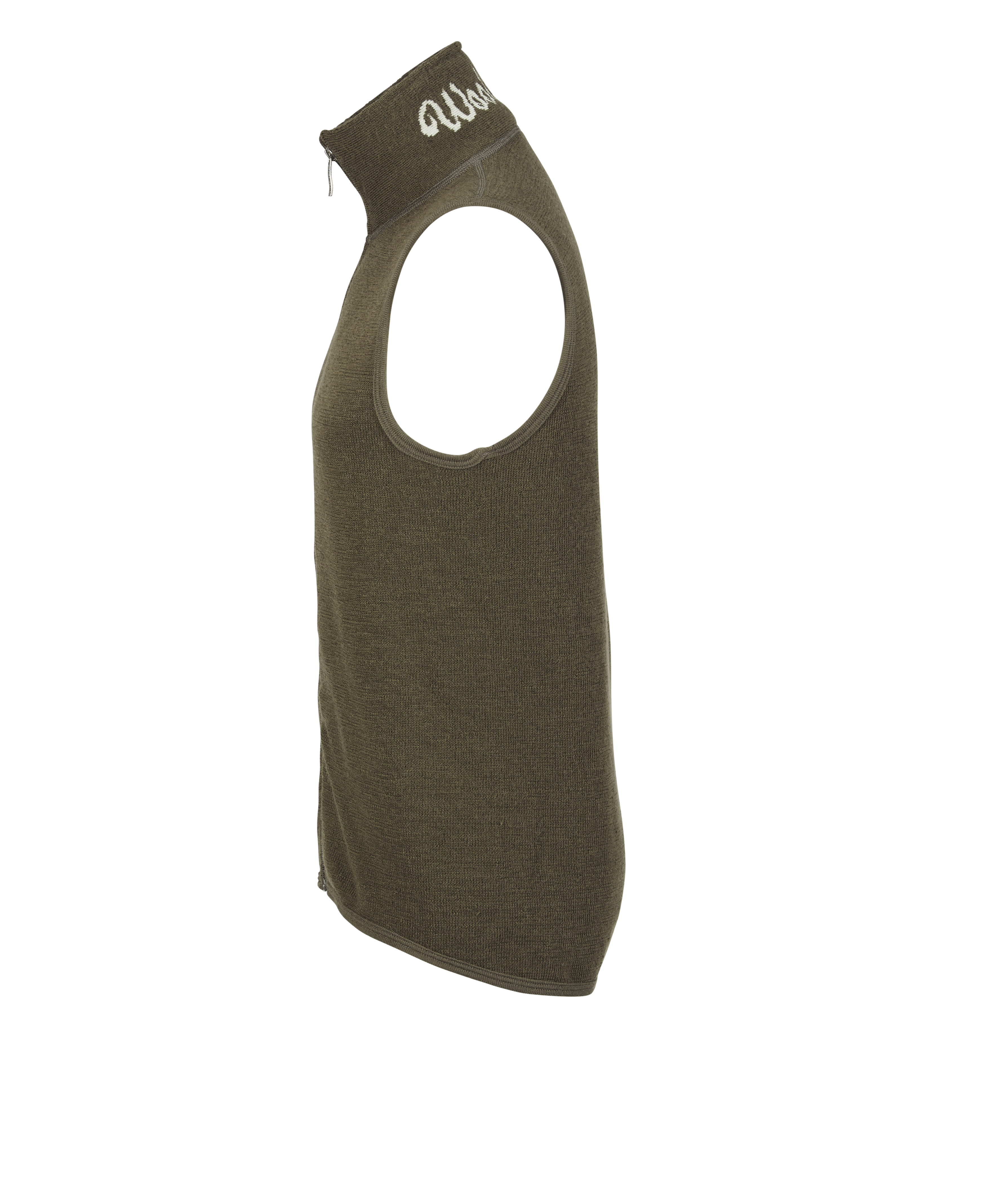 Veste tricote Woolpower Vest 400 / Gilet en mrinos pine green - commander en ligne chez KOX | XXWP7244GR