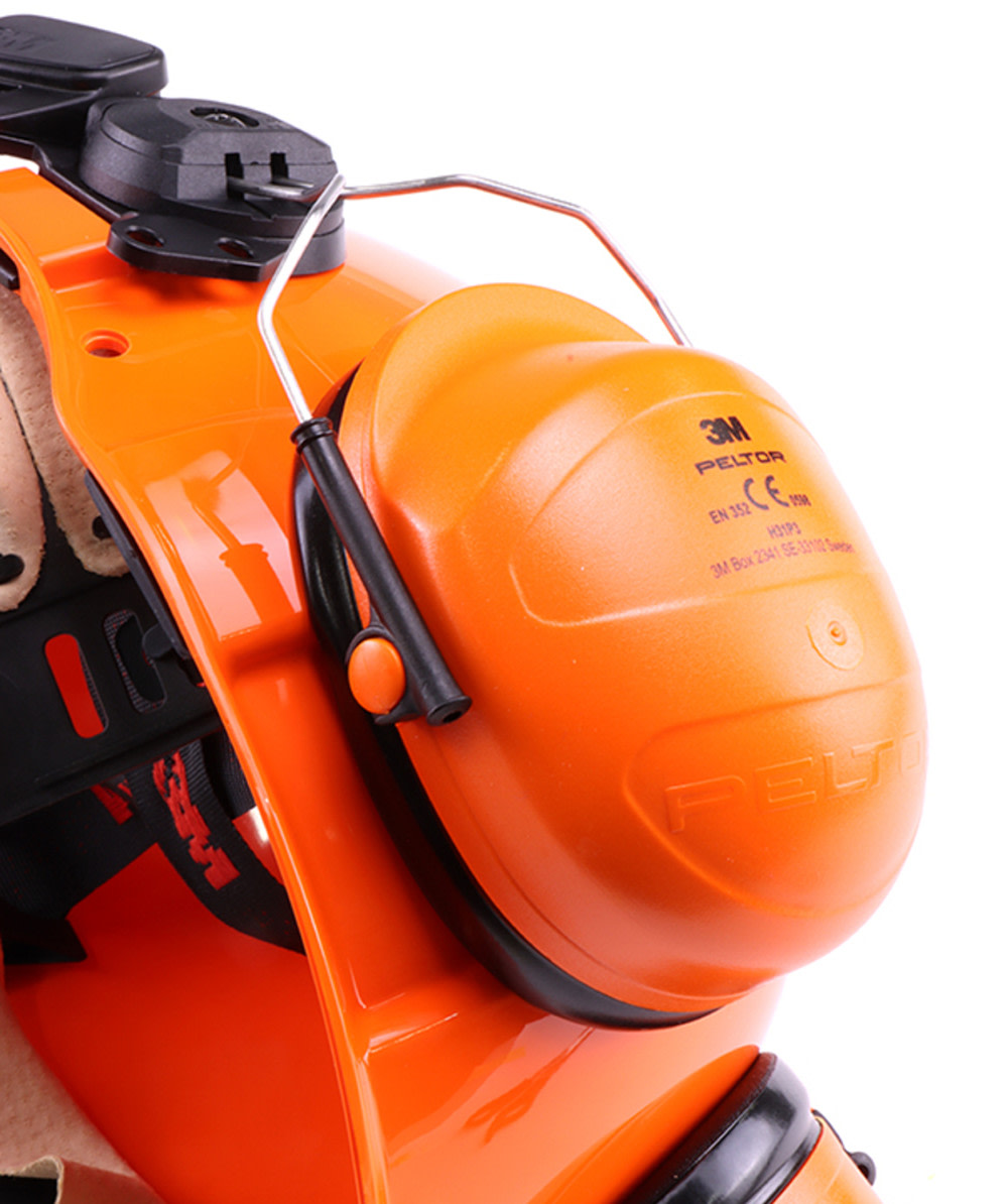 3M Forsthelm mit Edelstahlvisier und Gehrschutz Peltor G3000 Orange - bei KOX online bestellen | XX74103-34
