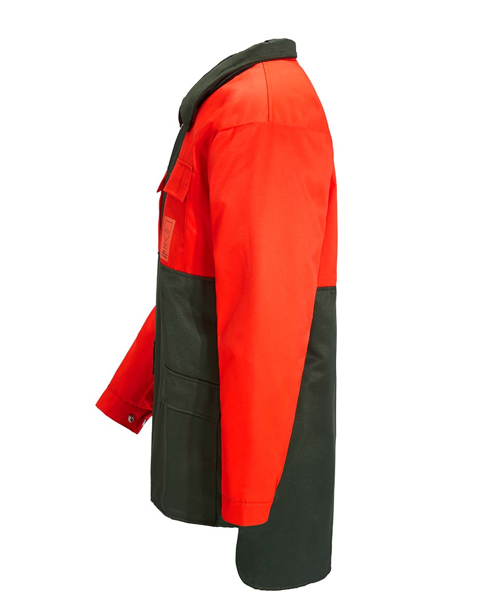 Novotex-Isomat Schnittschutzjacke mit Bauchschutz Signalorange/Grn - bei KOX online bestellen | XX71403B
