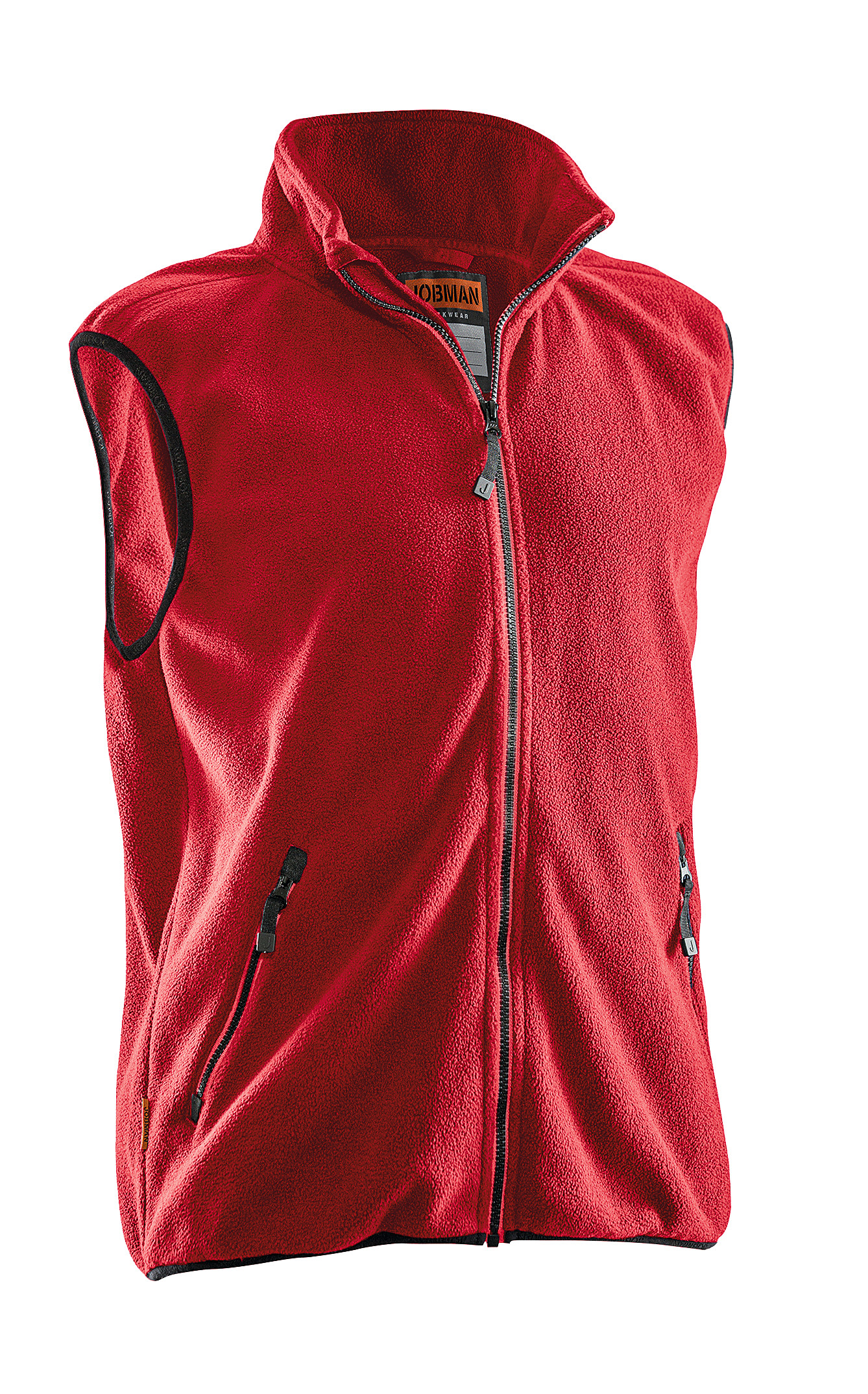  Gilet polaire Jobman 7501 rouge - commander en ligne chez KOX | XXJB7501R 