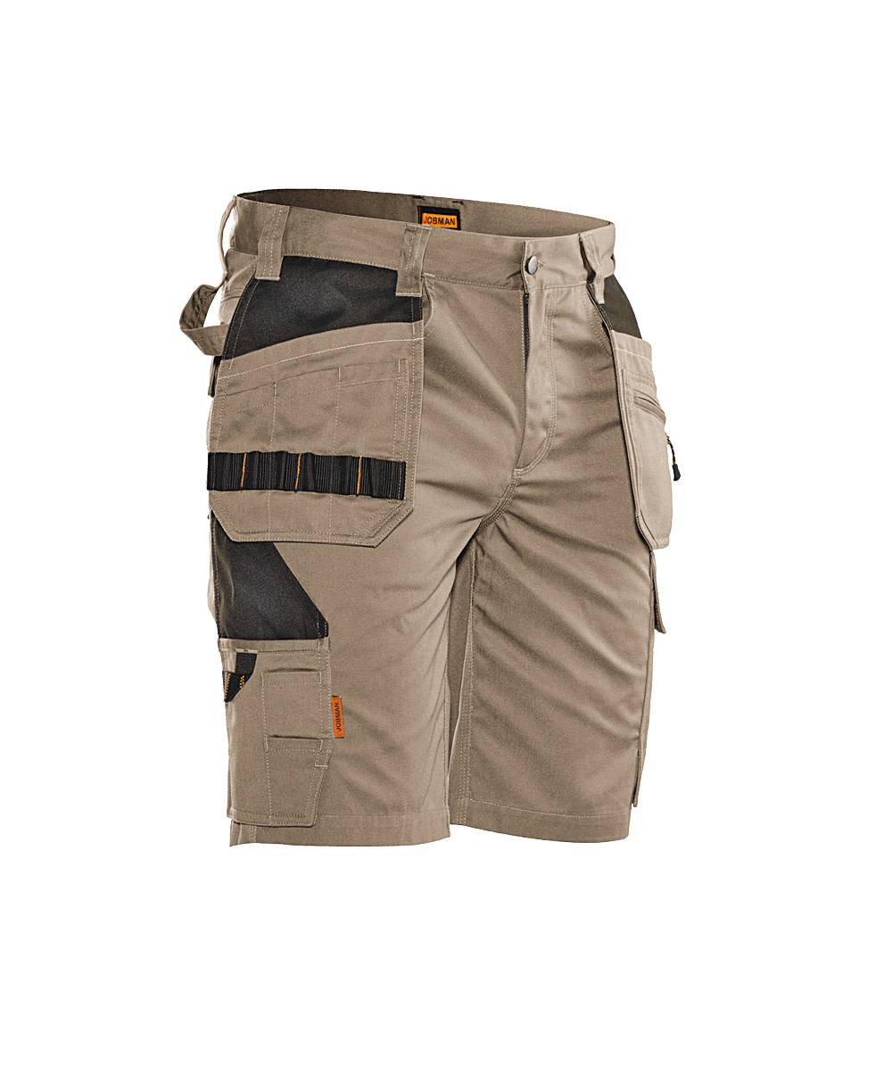  Short de travail Jobman 2722 khaki/noir - commander en ligne chez KOX | XXJB2722K 