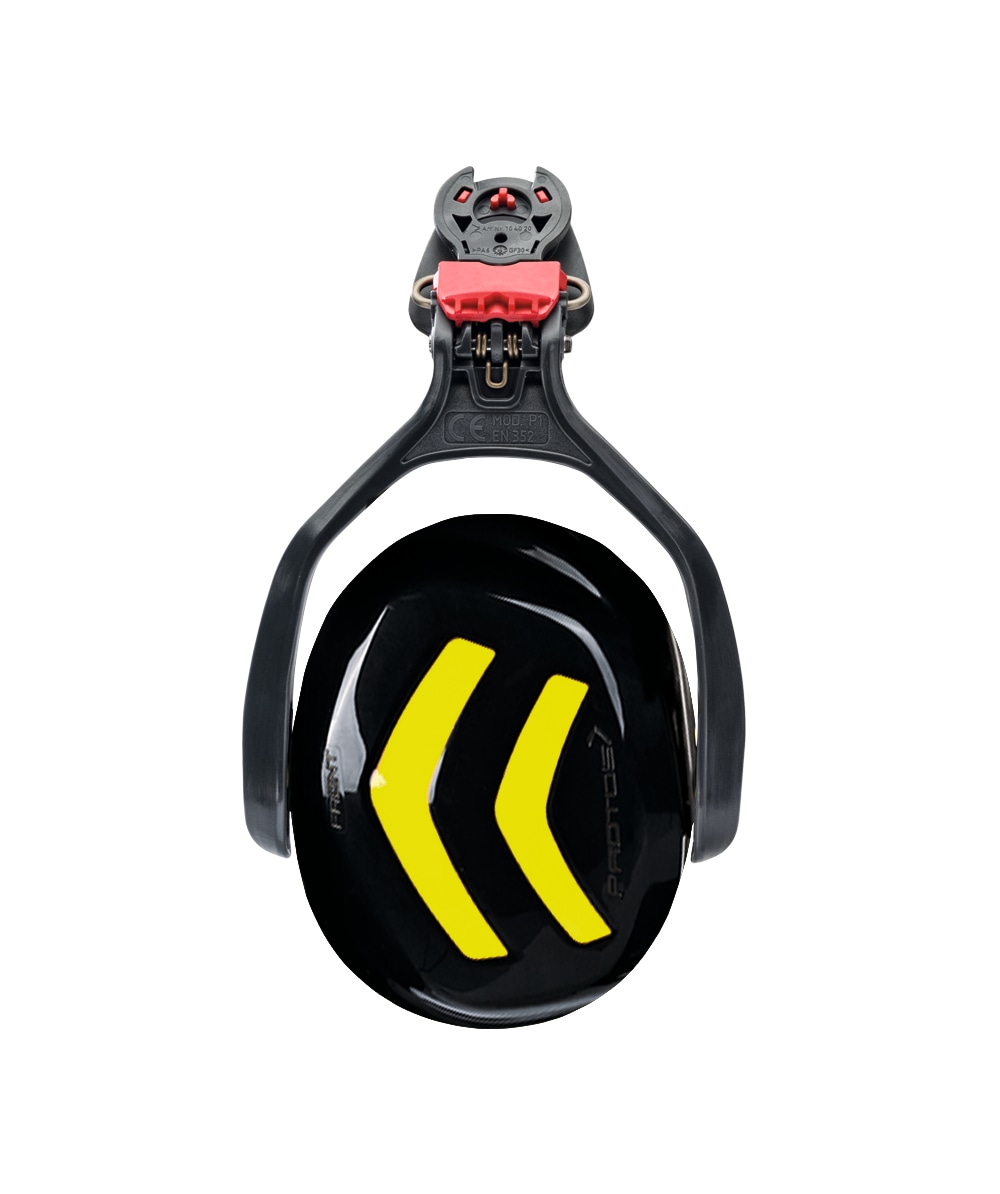  Casque/Protection auditive PROTOS Integral Noir/Jaune Fluo - commander en ligne chez KOX | XX74239 