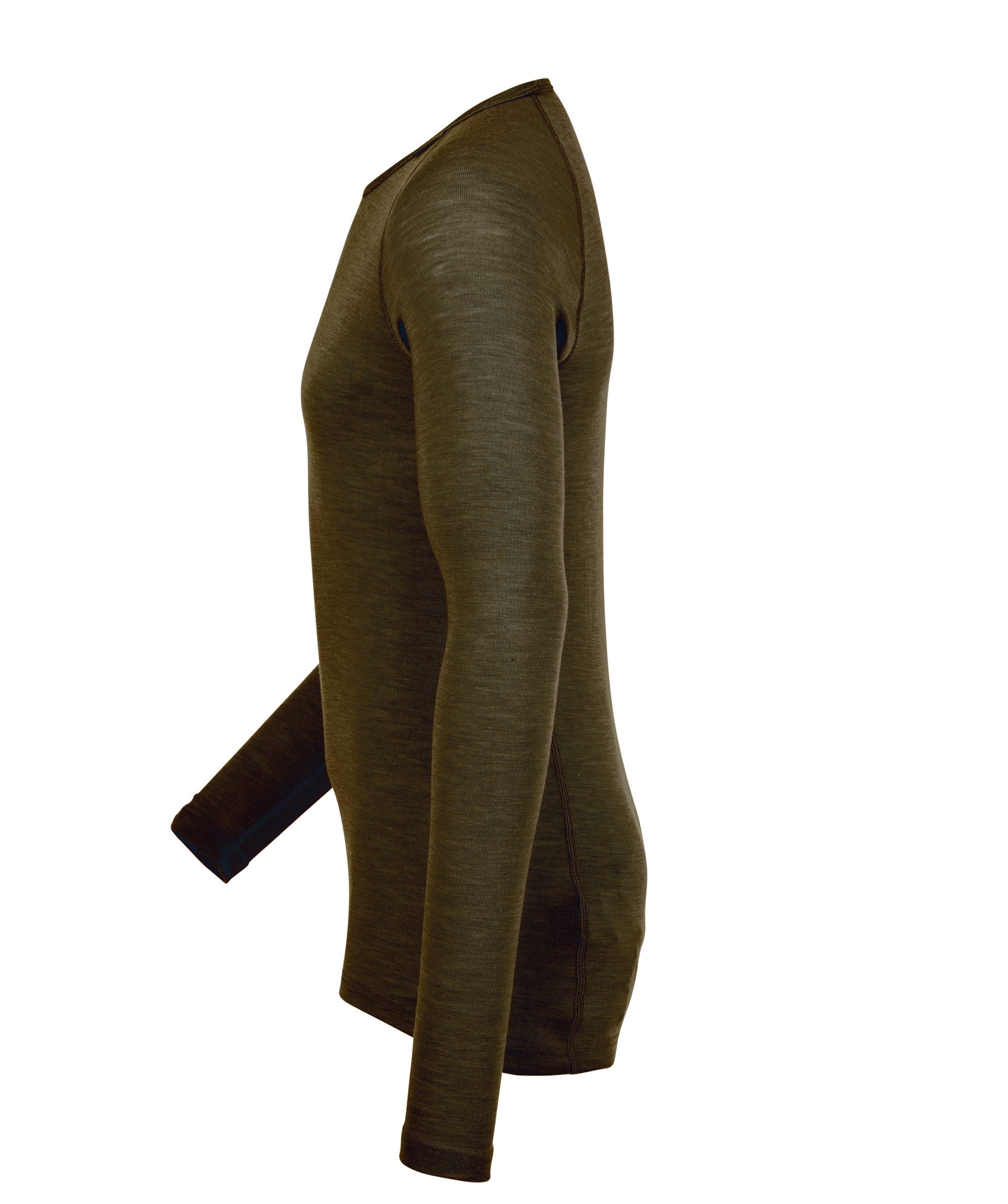 Tricot de corps  col rond Woolpower Crewneck LITE / T-shirt  manches longues en mrinos pine green - commander en ligne chez KOX | XXWP7111GR