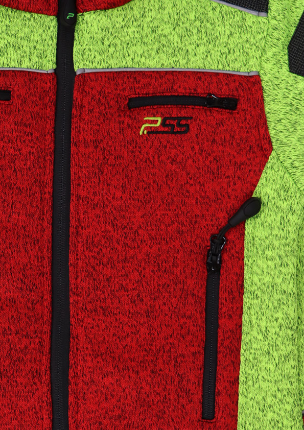 PSS Faserstrickjacke fr Kinder X-treme Arctic Kids Gelb/Rot - bei KOX online bestellen | XX76133
