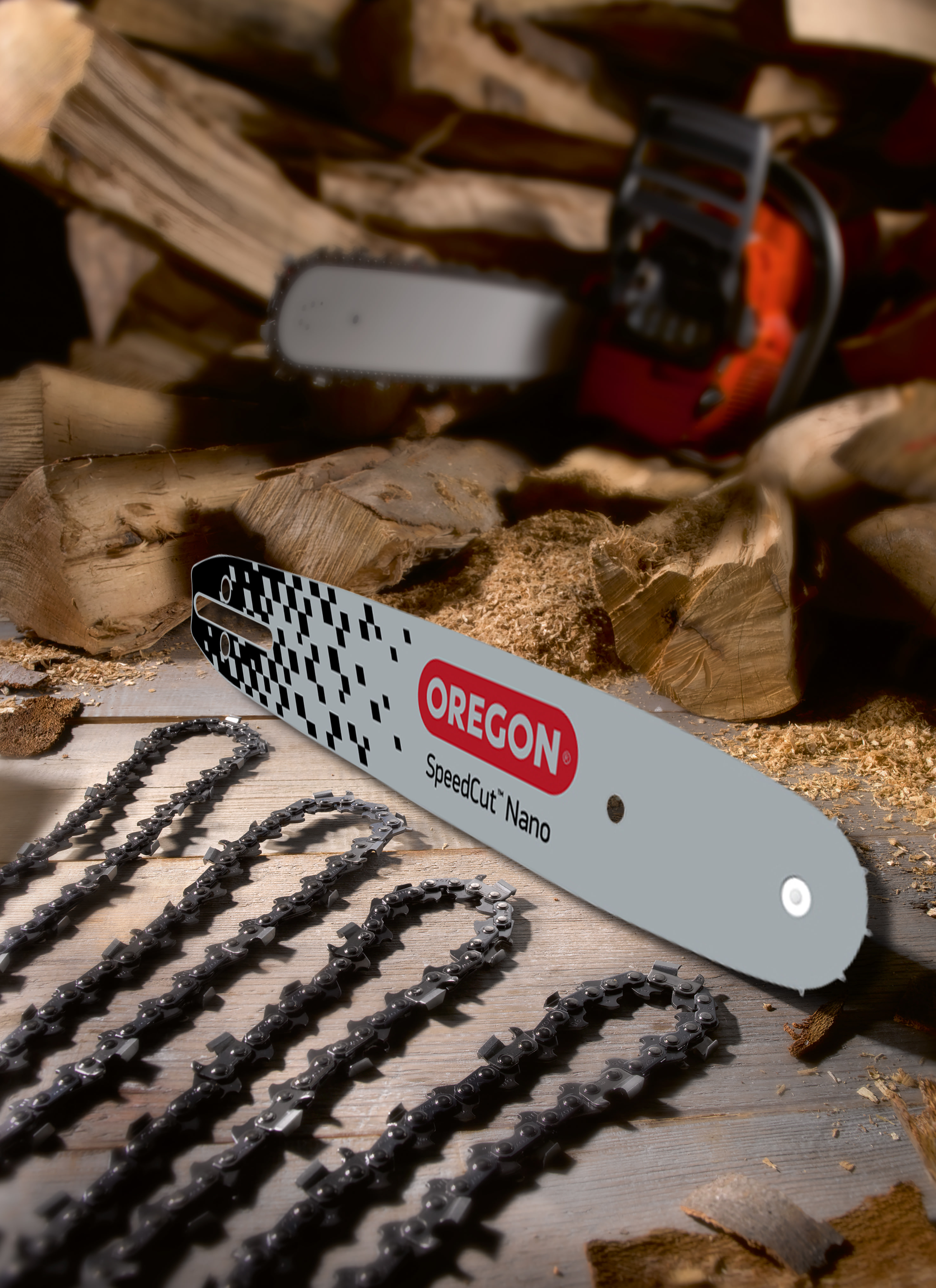  Set Oregon SpeedCut Nano comprend 1 guide et 4 chanes 325
