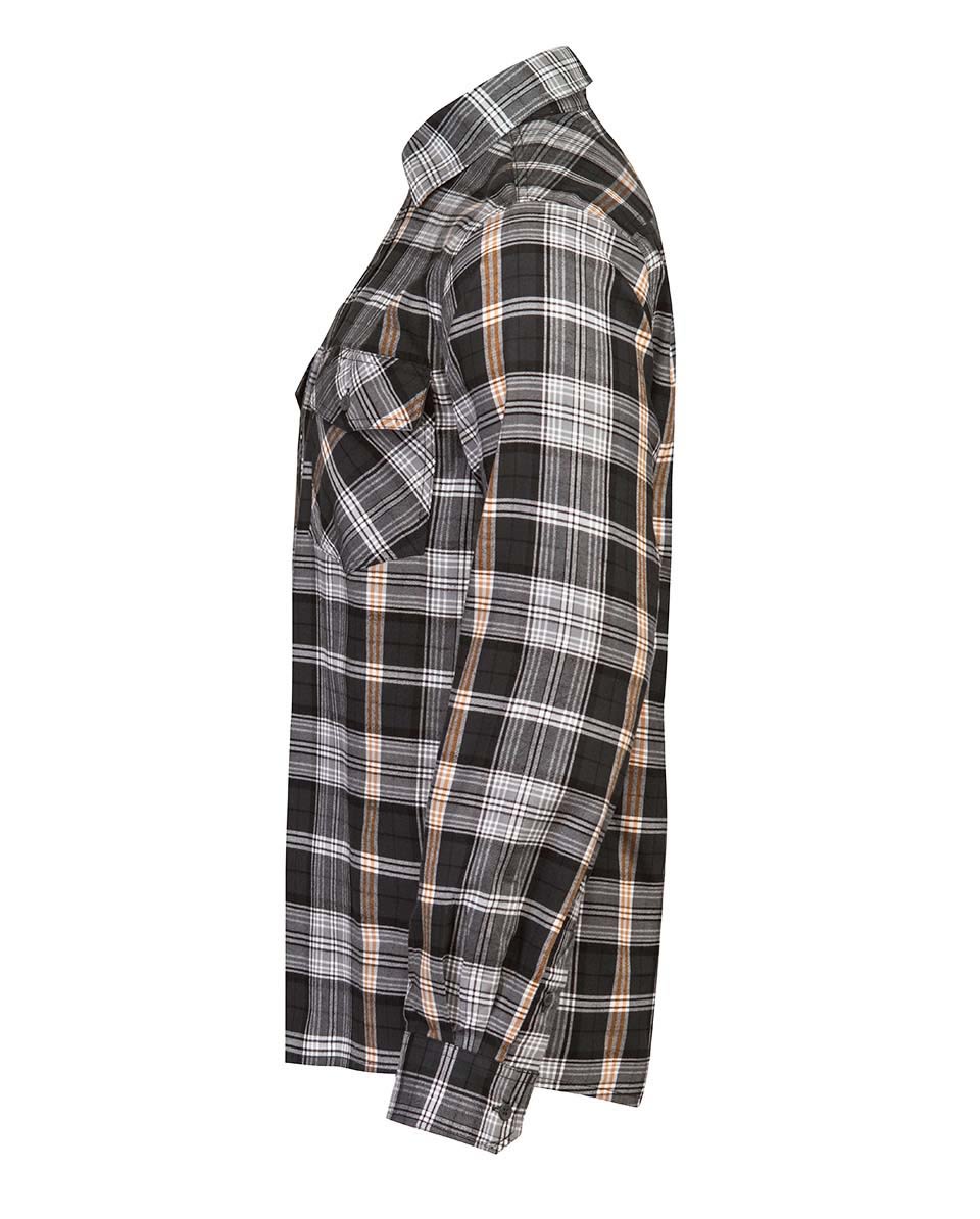 Jobman Flanellhemd 5138 Grau - bei KOX online bestellen | XXJB5138G