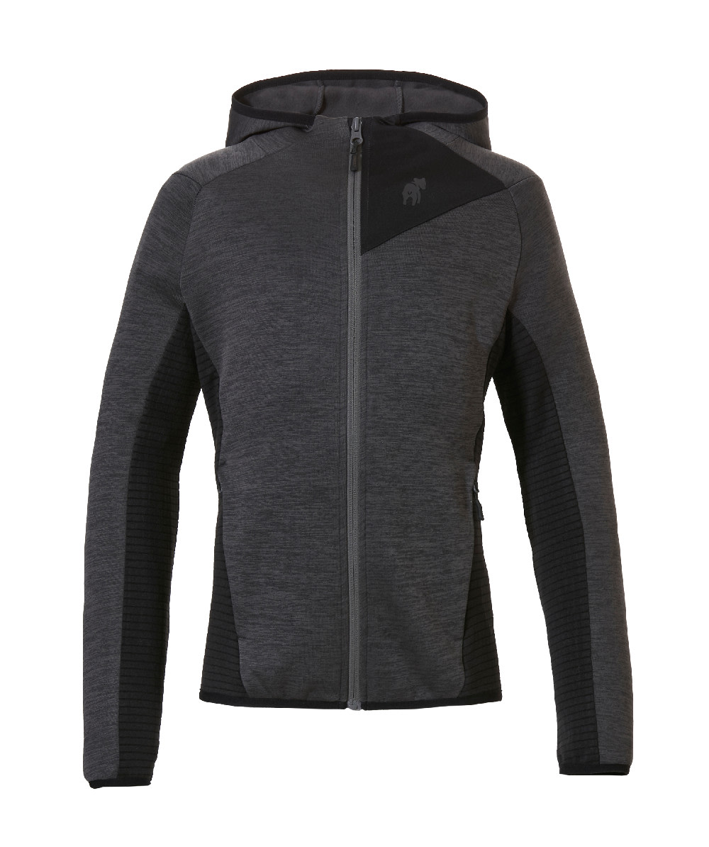  Grizzly tekenwerend fleecejack Toronto grijs/zwart voor kinderen - bij KOX online bestellen | XX76136 