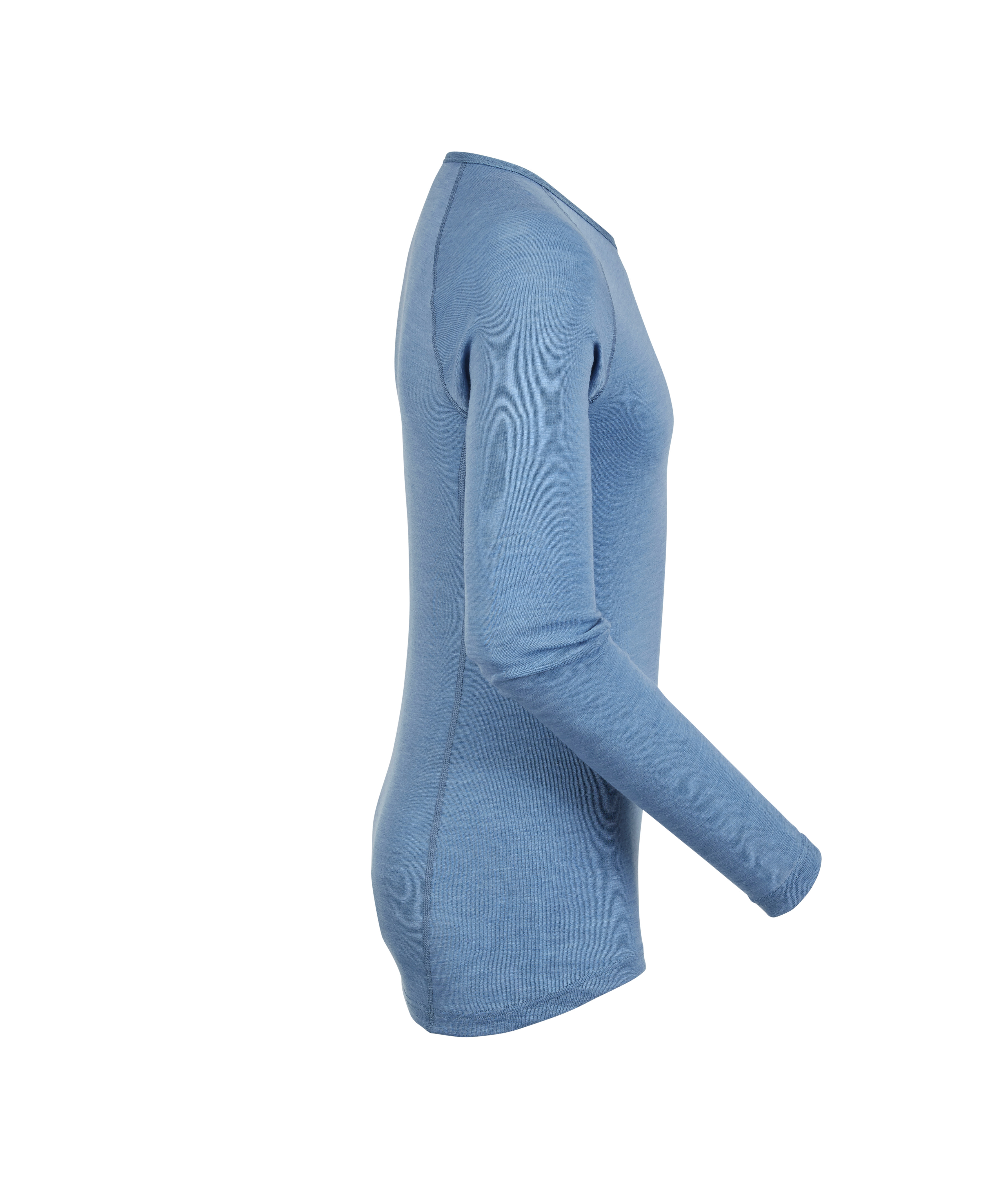 Woolpower Crewneck LITE hemd met ronde hals / shirt lange mouwen van merinowol nordic blue - bij KOX online bestellen | XXWP7111B