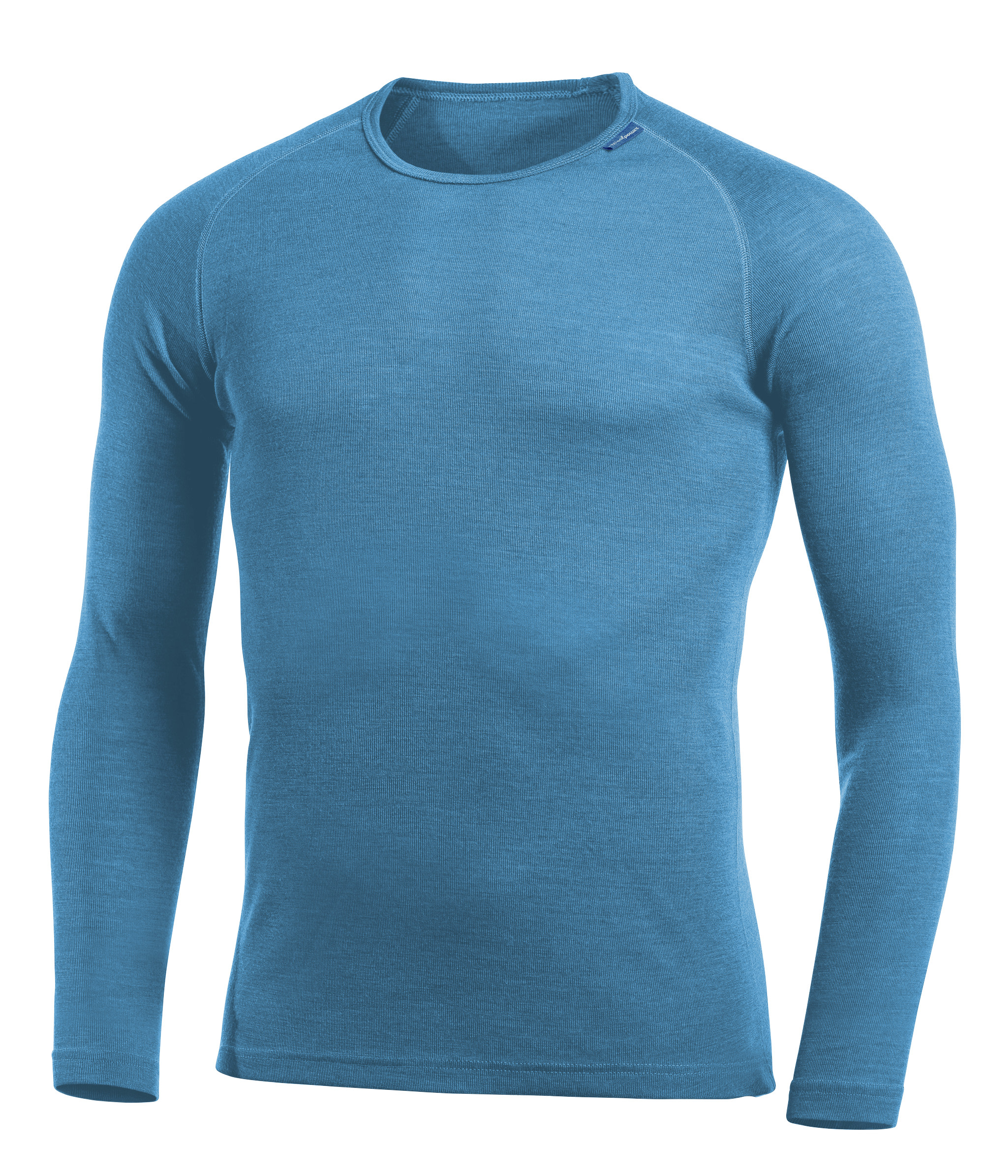 Woolpower Crewneck LITE hemd met ronde hals / shirt lange mouwen van merinowol nordic blue - bij KOX online bestellen | XXWP7111B