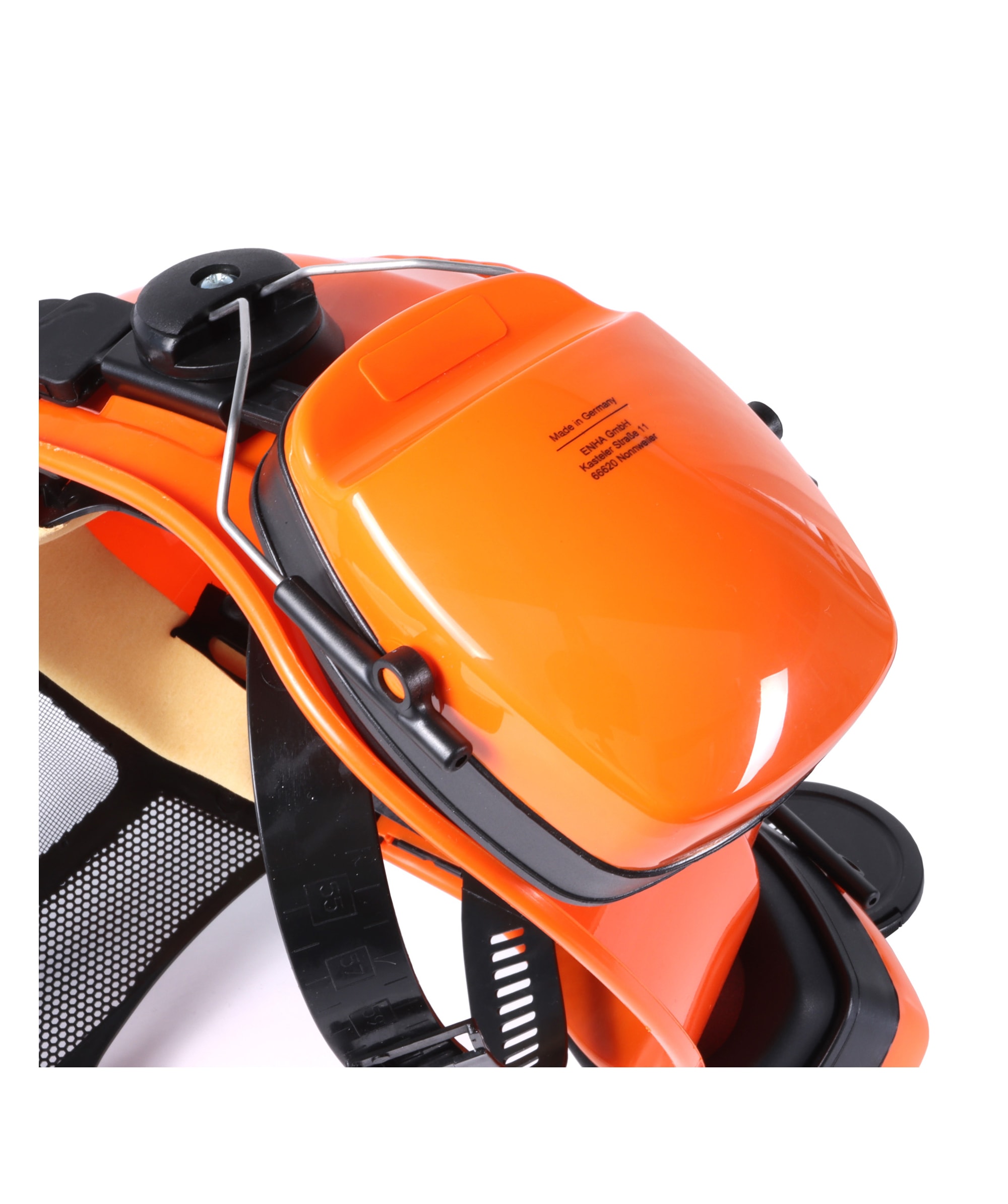 Casque forestier Enha avec protection anti-bruit et visire OAK Orange - commander en ligne chez KOX | XX74106-02