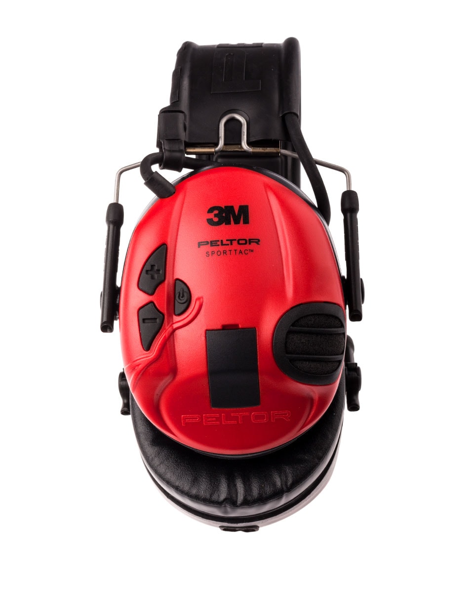 3M Gehrschutz Peltor SportTac Schwarz/Rot - bei KOX online bestellen | XX74616