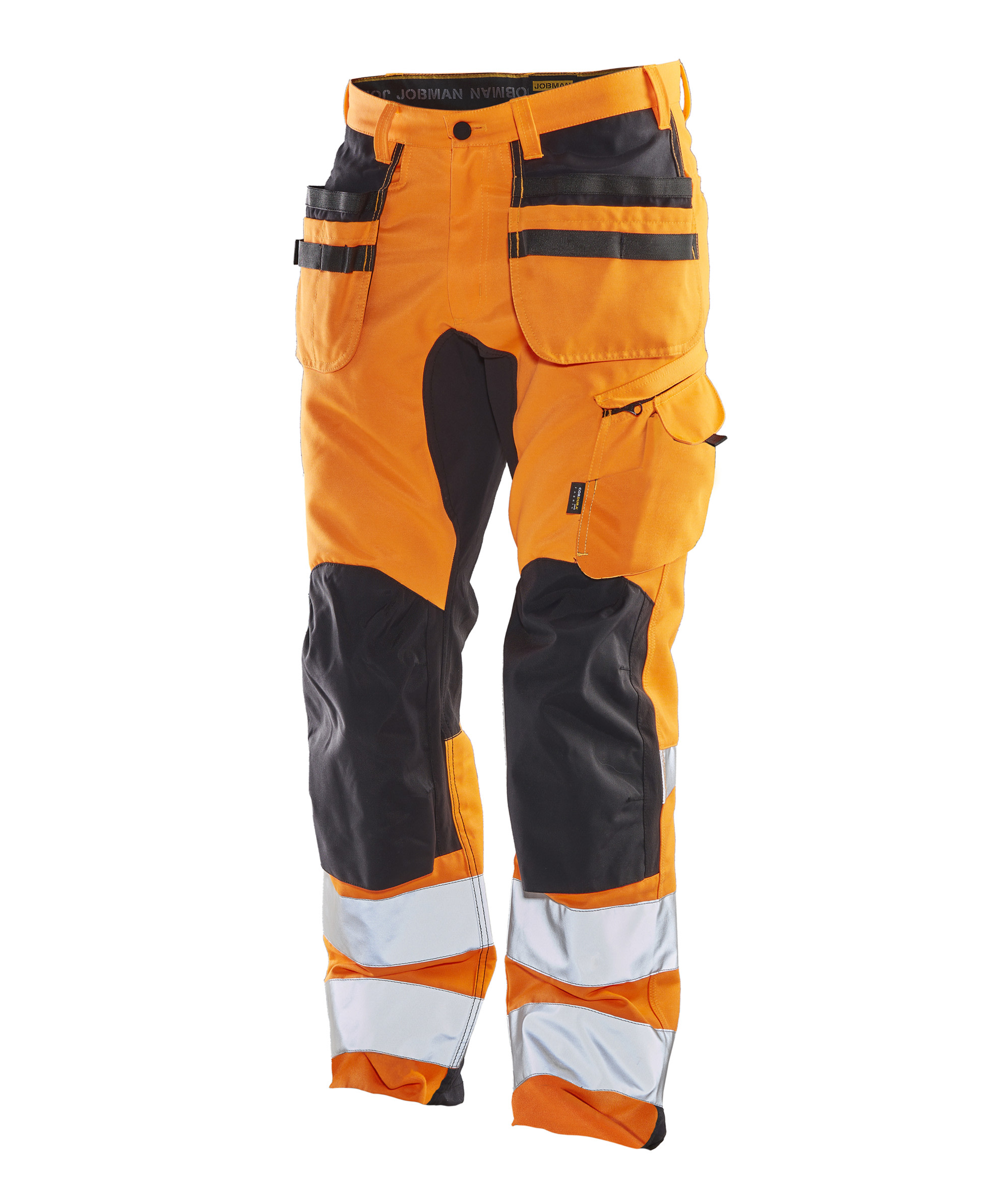  Jobman Arbeitshose HiVis 2240 Stretch Orange/Schwarz - bei KOX online bestellen | XXJB2240O 