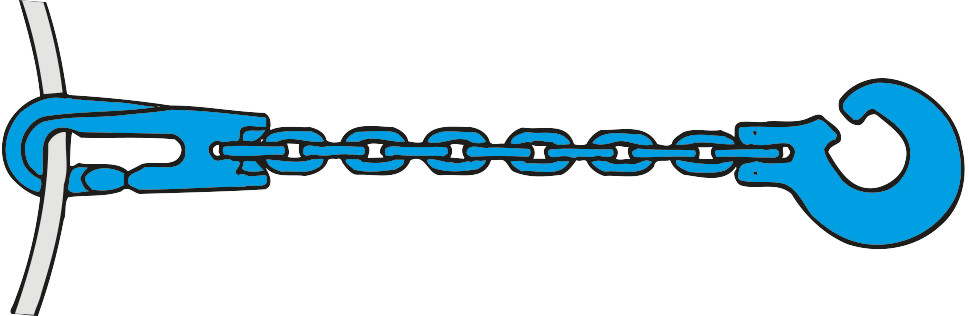  Chane  maillons carrs avec crochets  boucles et crochets  choker, qualit 10, force de traction admissible LC 4500 daN, longueur 1, 8 m, chane  7 mm - commander en ligne chez KOX | XXGLKSC-07-18-10 