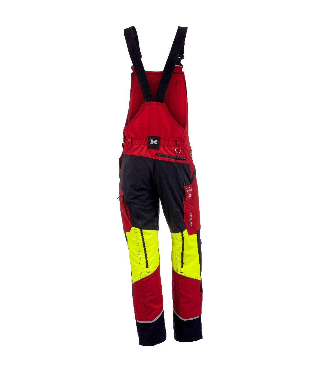 KOX Schnittschutz Latzhose Duro 3.0 Rot/Gelb - bei KOX online bestellen | XX71116