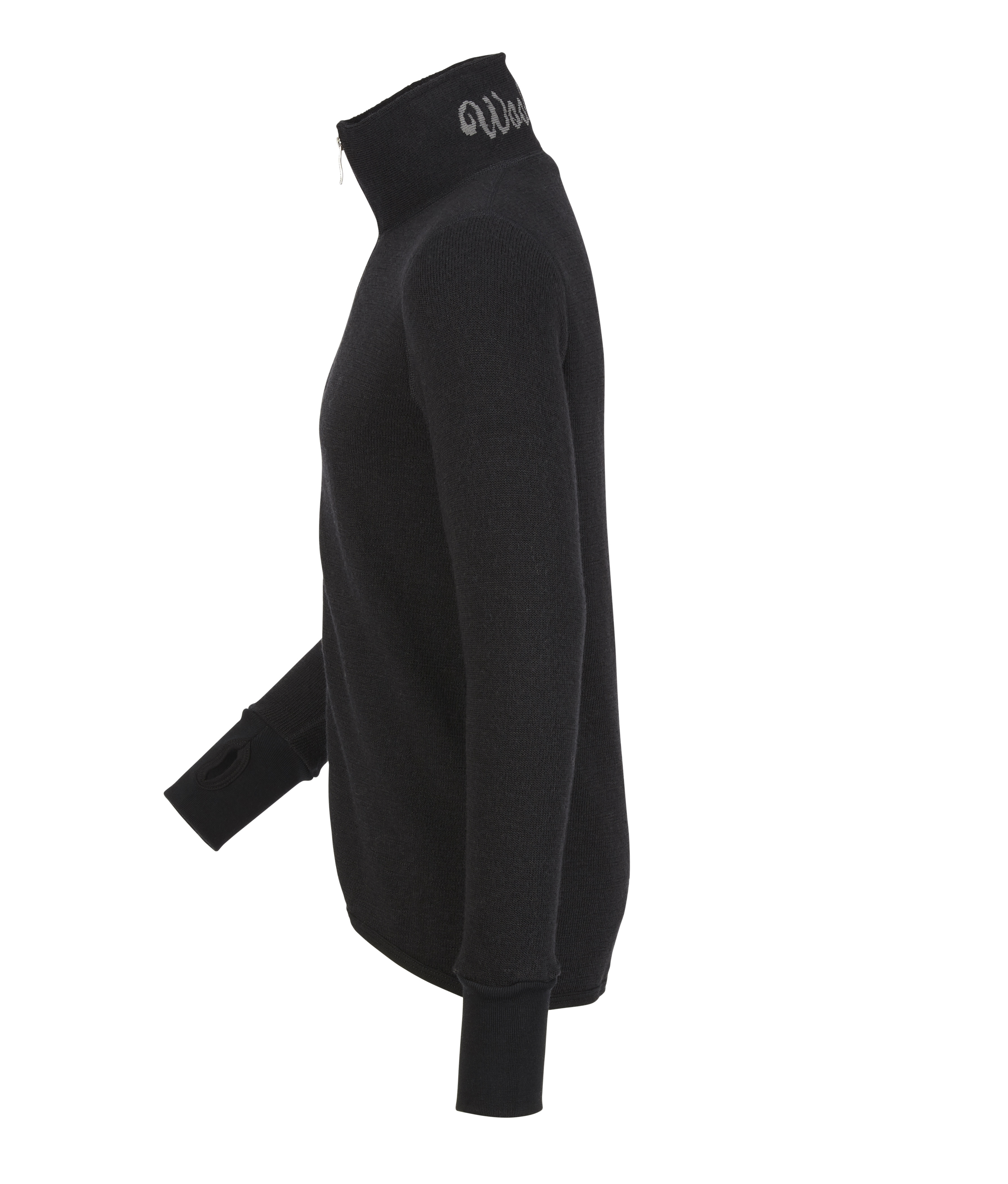 Woolpower Full Zip Jacket 400 functioneel jack / jack van merinowol black - bij KOX online bestellen | XXWP7234S