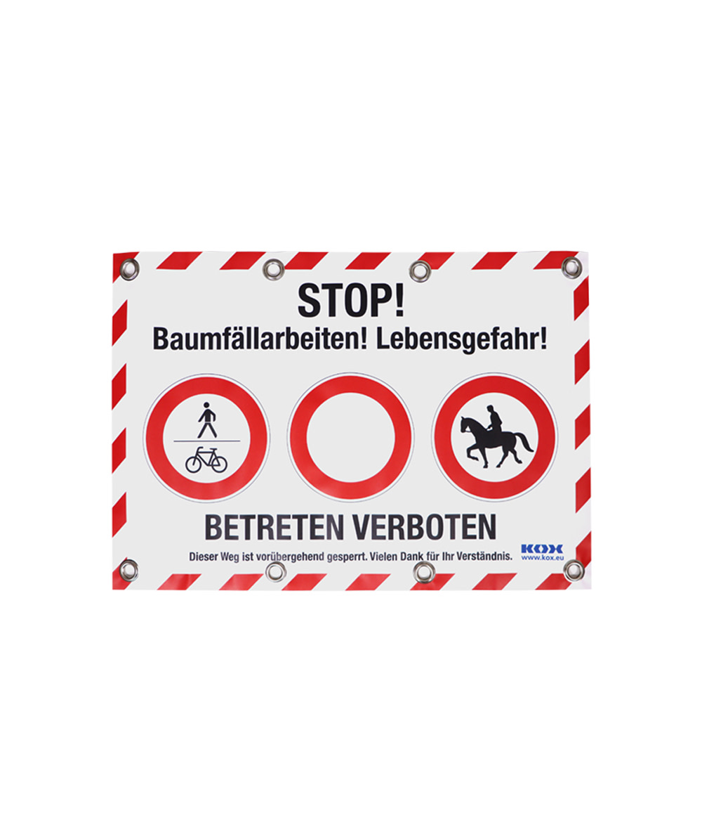  KOX Warn-/Absperrplane Baumfllarbeiten - bei KOX online bestellen | XX9737-DE 