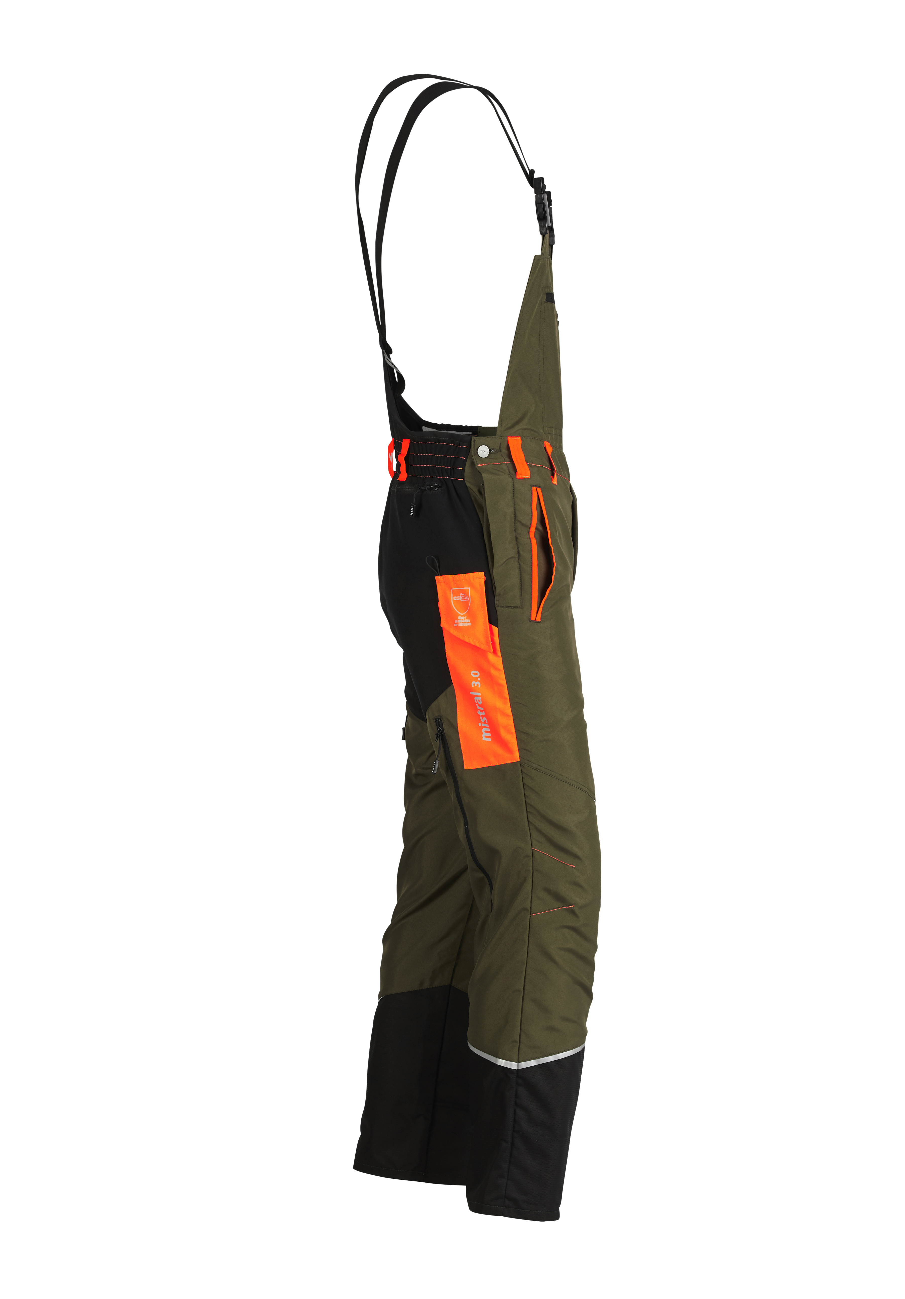 Salopette de protection anti-coupures KOX Mistral 3.0 vert/orange - commander en ligne chez KOX | XX71113