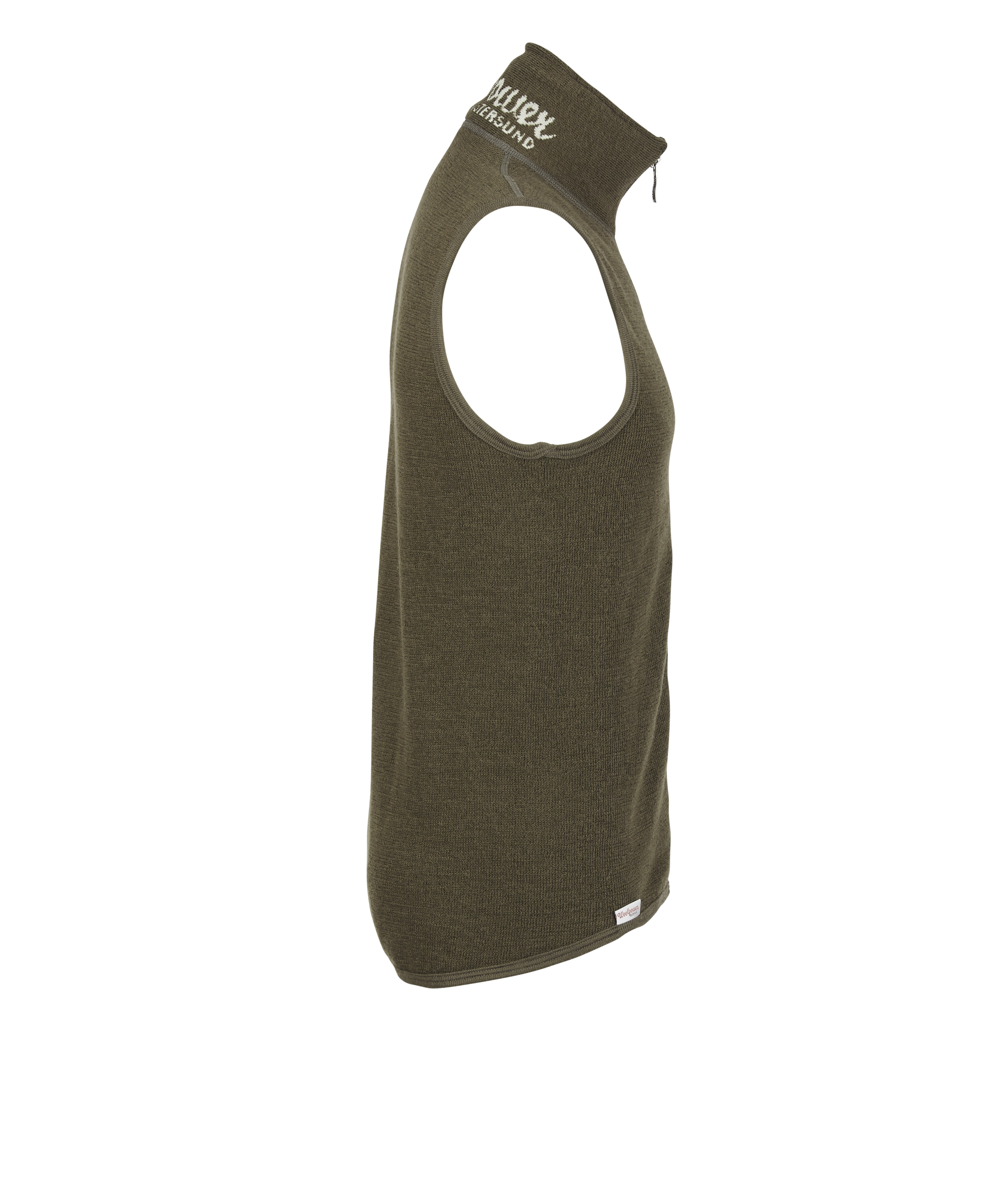 Veste tricote Woolpower Vest 400 / Gilet en mrinos pine green - commander en ligne chez KOX | XXWP7244GR
