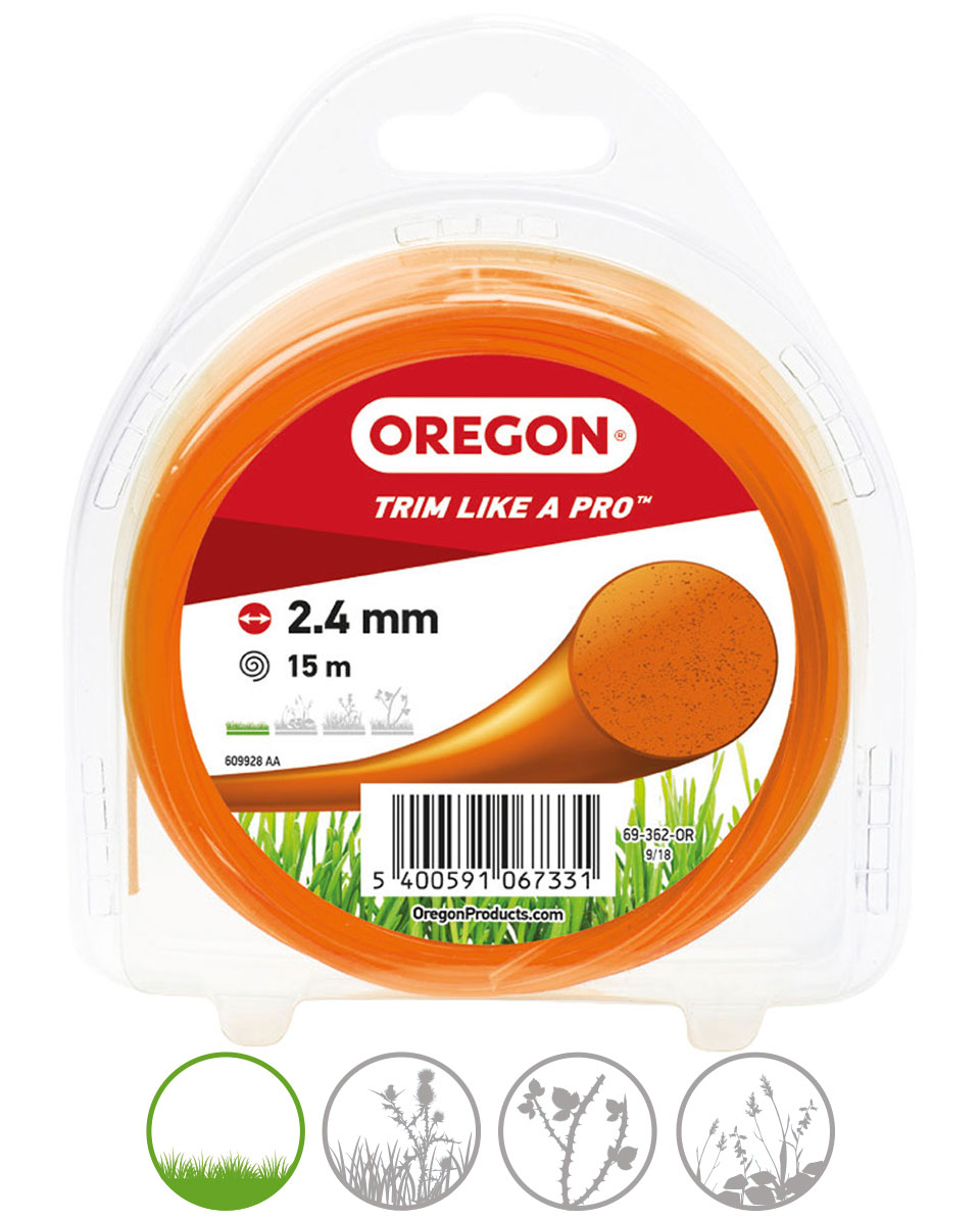  Oregon Coloured Line maaidraad, draaddikte 2, 4 mm - bij KOX online bestellen | 69-362-OR-0 