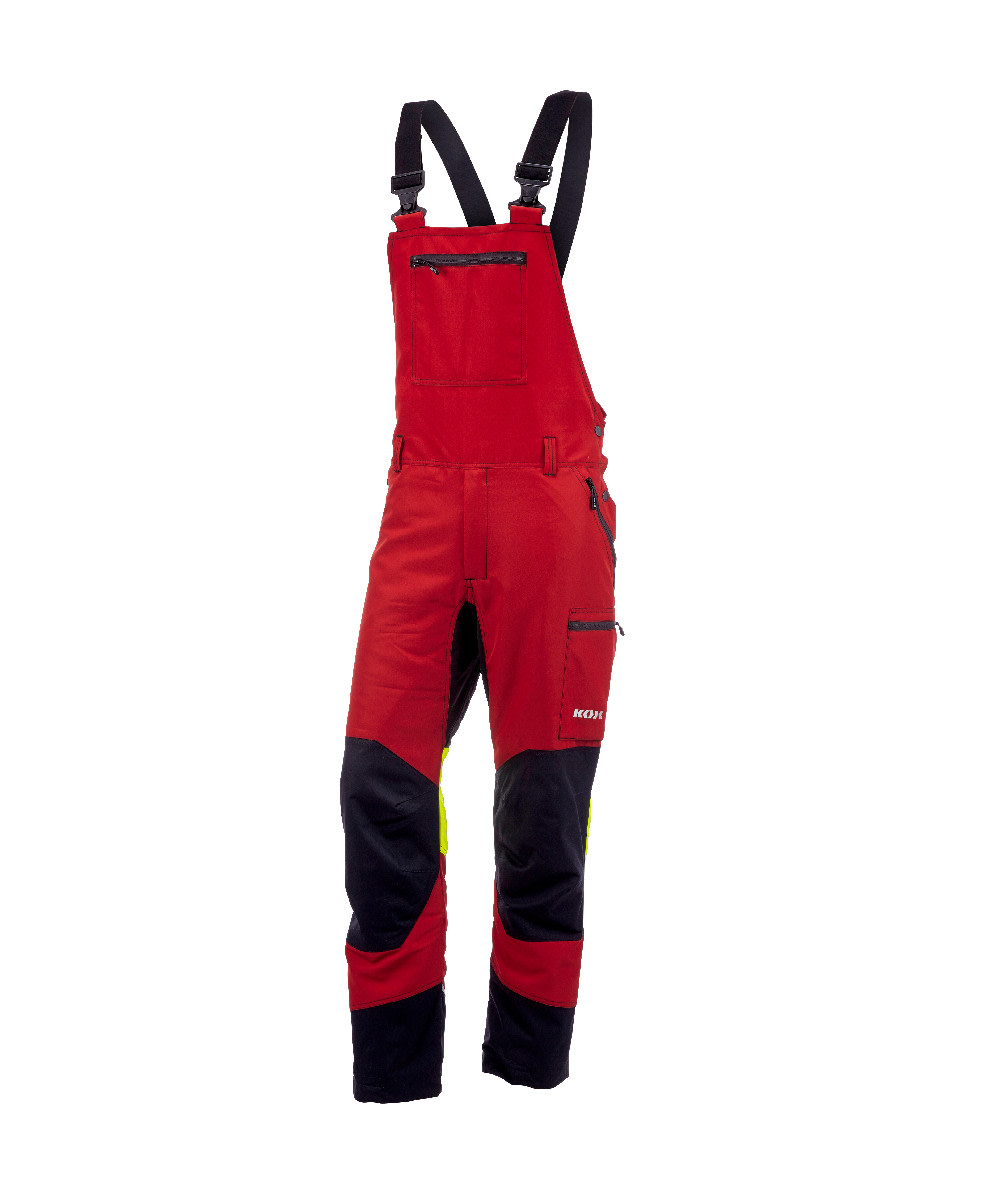  KOX Schnittschutz Latzhose Duro 3.0 Rot/Gelb - bei KOX online bestellen | XX71116 