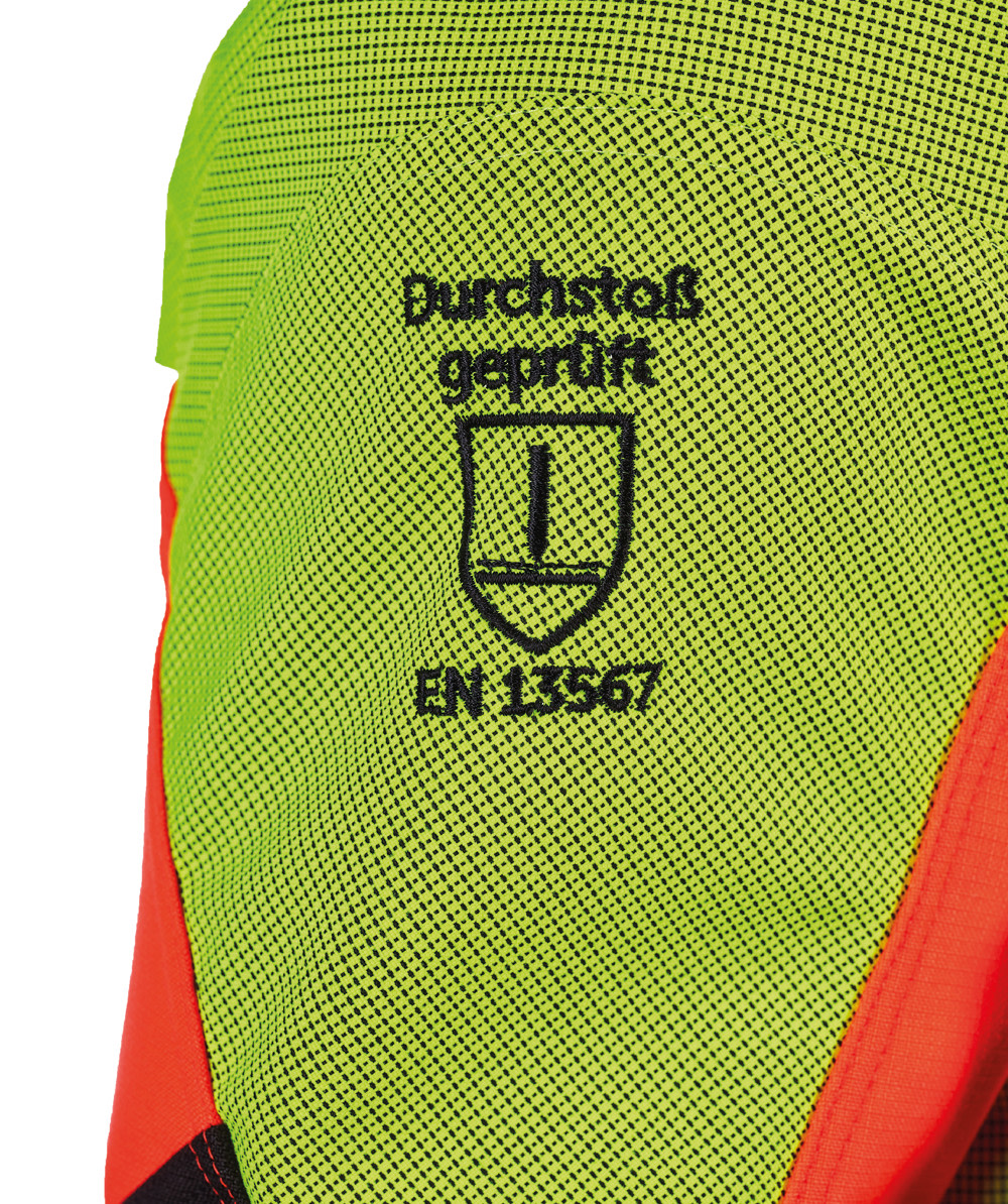 Veste de protection anti-dfenses de sanglier PSS X-treme Protect orange / jaune - commander en ligne chez KOX | XX71429