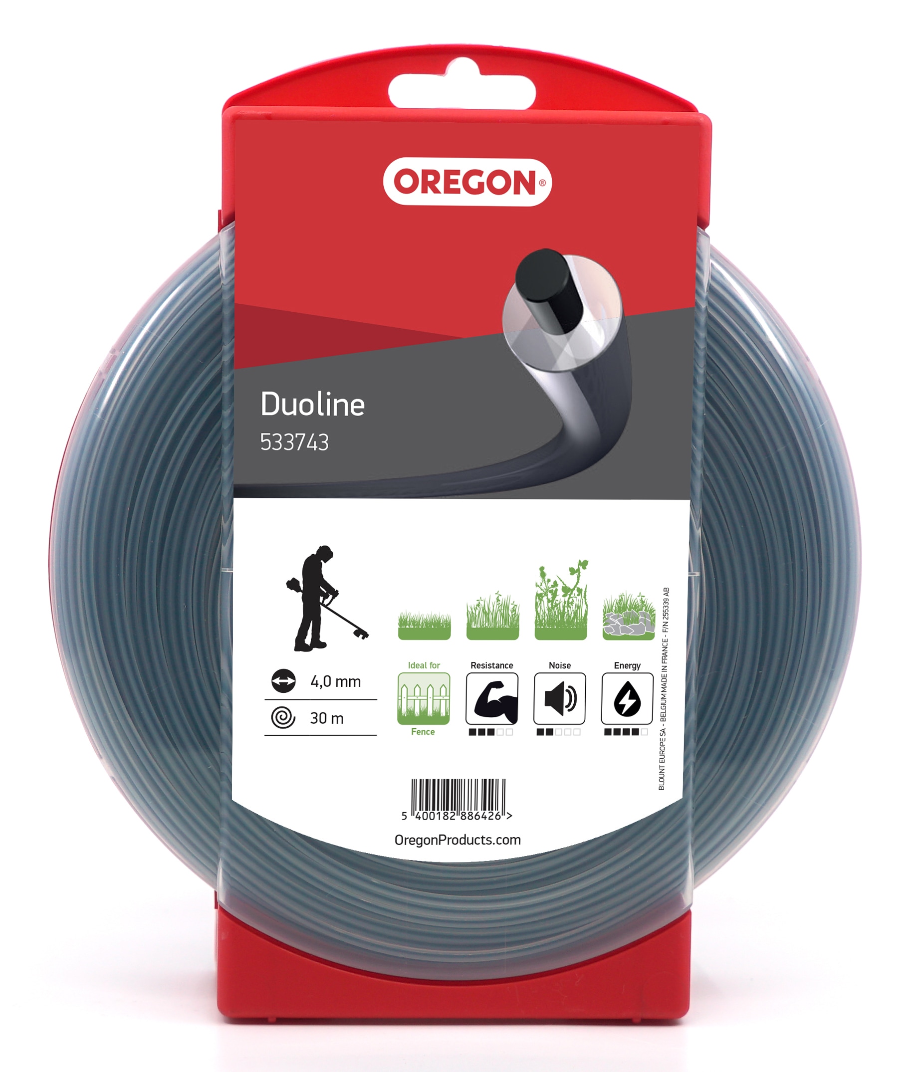 Oregon Duoline Freischneidefaden 4, 0 mm Durchmesser, 30 m Lnge - bei KOX online bestellen | 533743