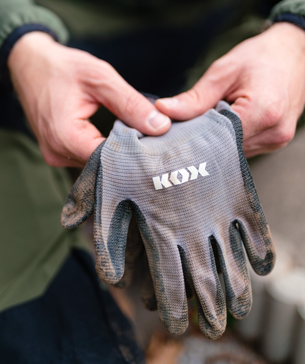 KOX Flex werkhandschoenen / tuinhandschoenen grijs - bij KOX online bestellen | XX75324