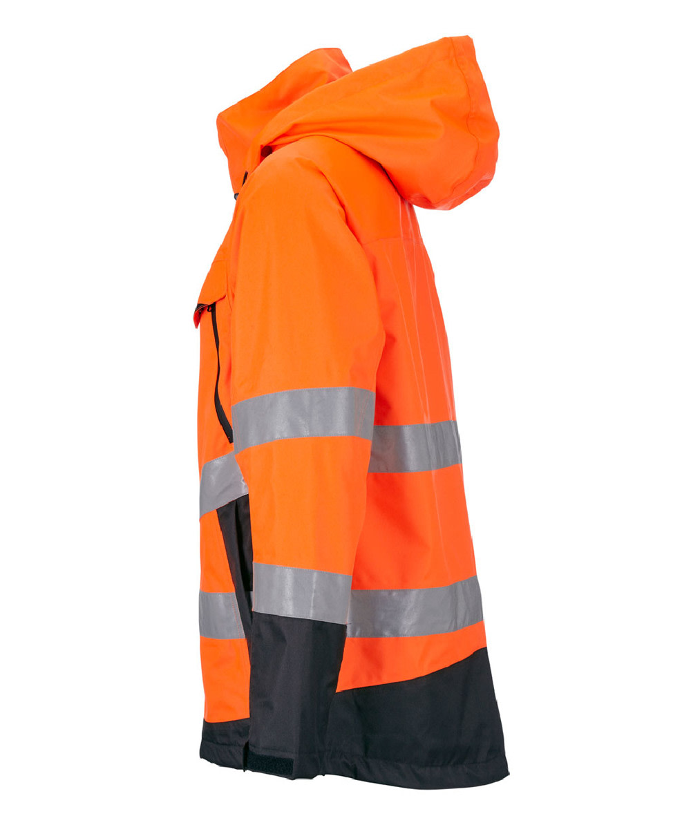 Jobman Softshelljacke HiVis 1283 Orange/Schwarz - bei KOX online bestellen | XXJB1283O