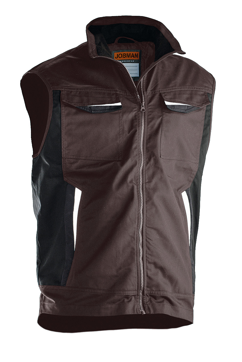 Jobman Arbeitsweste 7507 Braun - bei KOX online bestellen | XXJB7507BR 