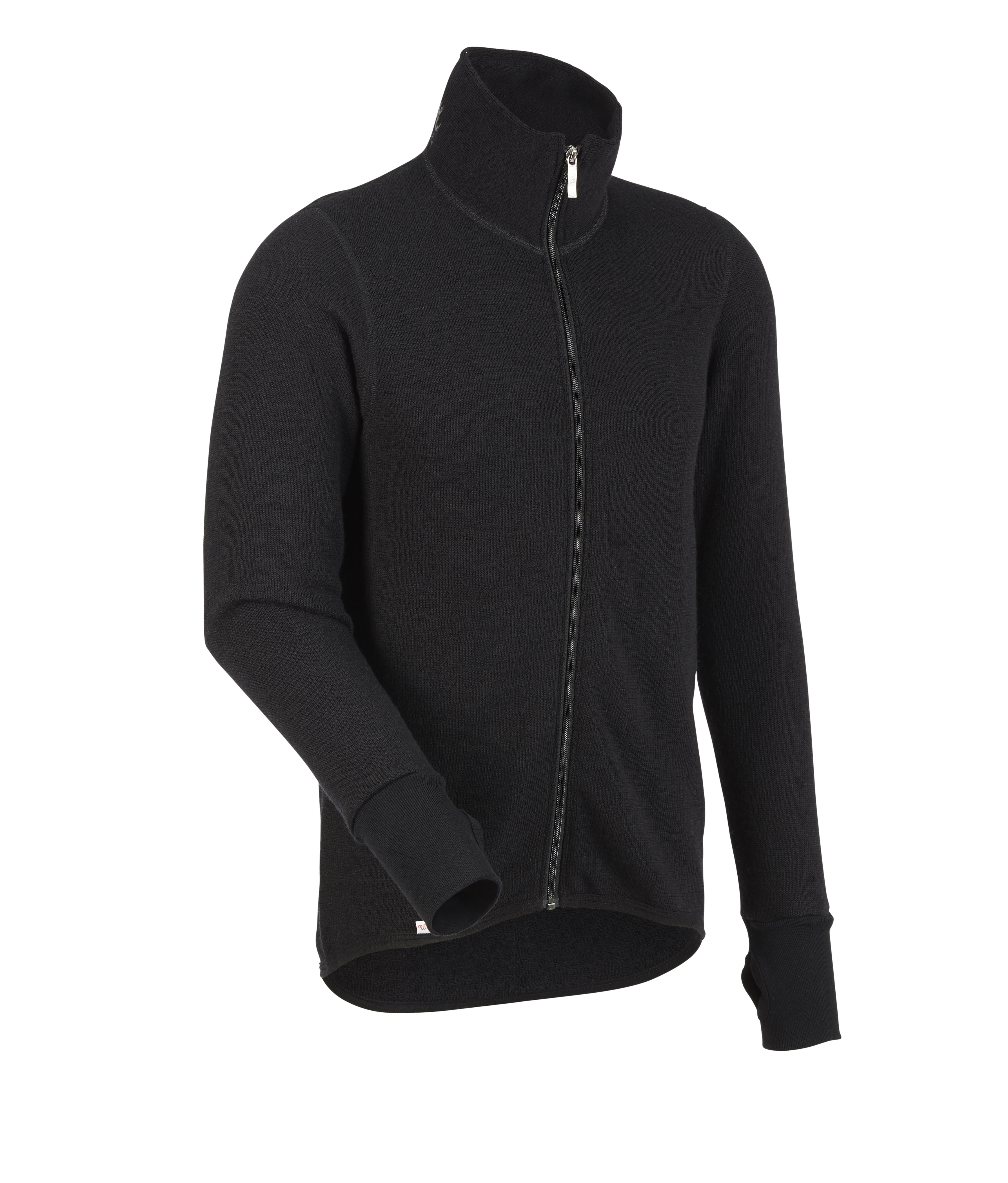  Woolpower Full Zip Jacket 400 functioneel jack / jack van merinowol black - bij KOX online bestellen | XXWP7234S 