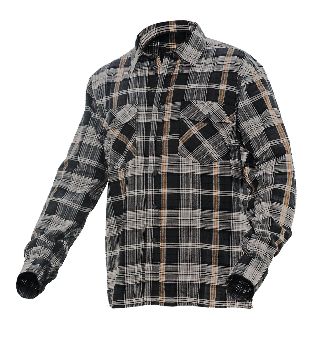  Jobman Flanellhemd 5138 Grau - bei KOX online bestellen | XXJB5138G 