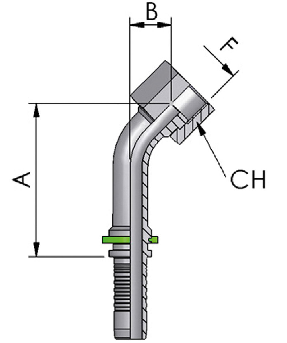  FB Hydraulic Pressnippel ORFS - bij KOX online bestellen | XXST4721-0000 