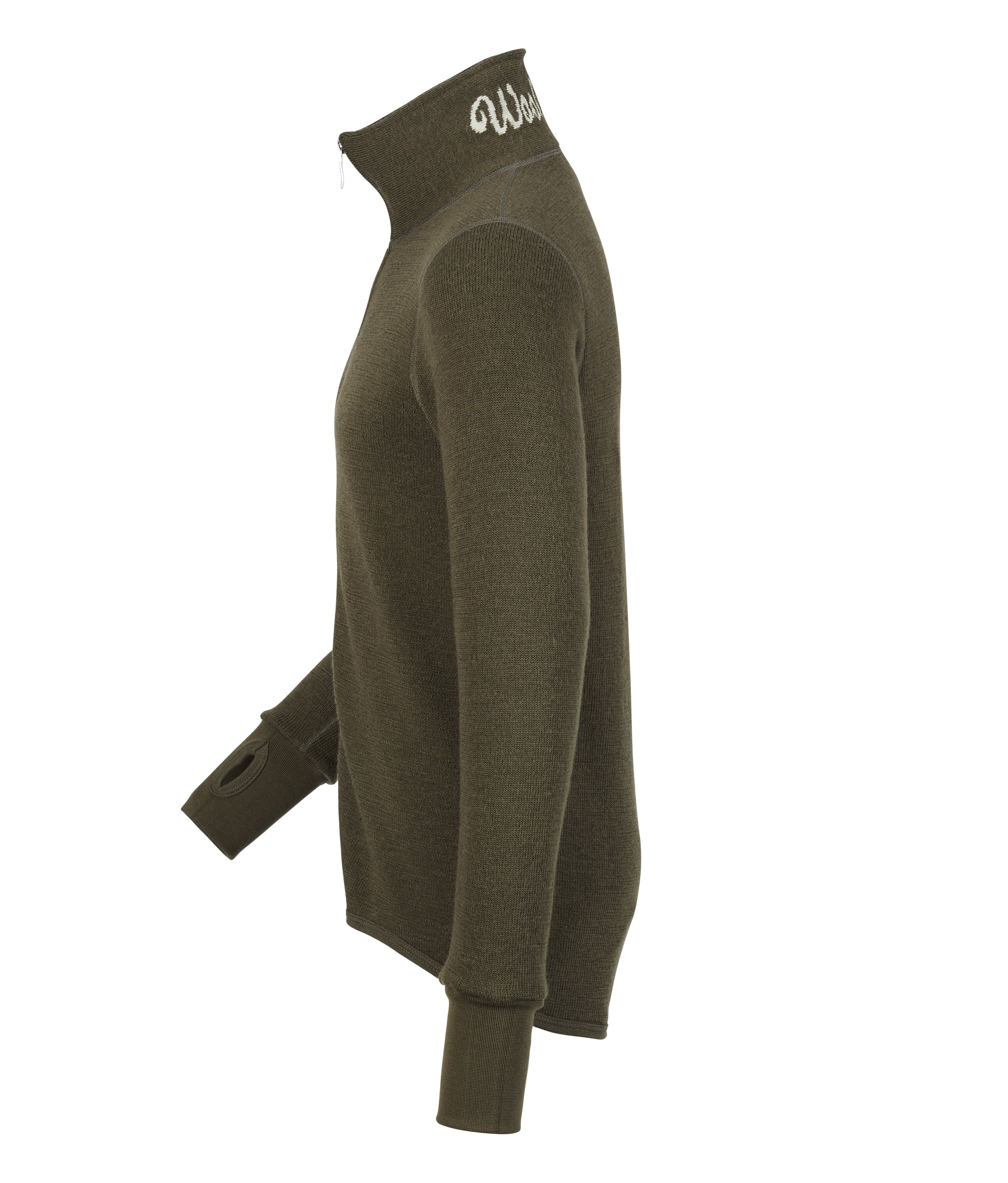 Woolpower Full Zip Jacket 400 functioneel jack / jack van merinowol pine green - bij KOX online bestellen | XXWP7234GR