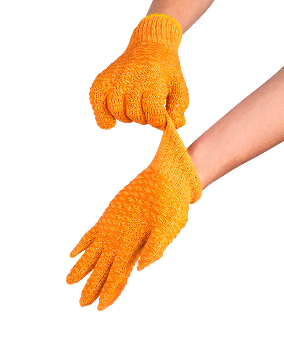  teXXor Strickhandschuhe / Forsthandschuhe Criss Cross Orange - bei KOX online bestellen | XX75101 