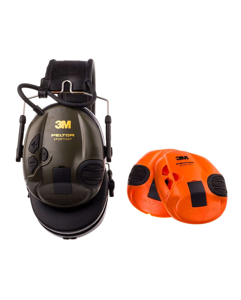 Protection auditive 3M Peltor SportTac Vert olive/Orange - commander en ligne chez KOX | XX74615