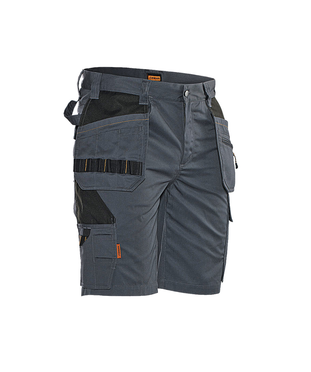  Short de travail Jobman 2722 gris/noir - commander en ligne chez KOX | XXJB2722G 