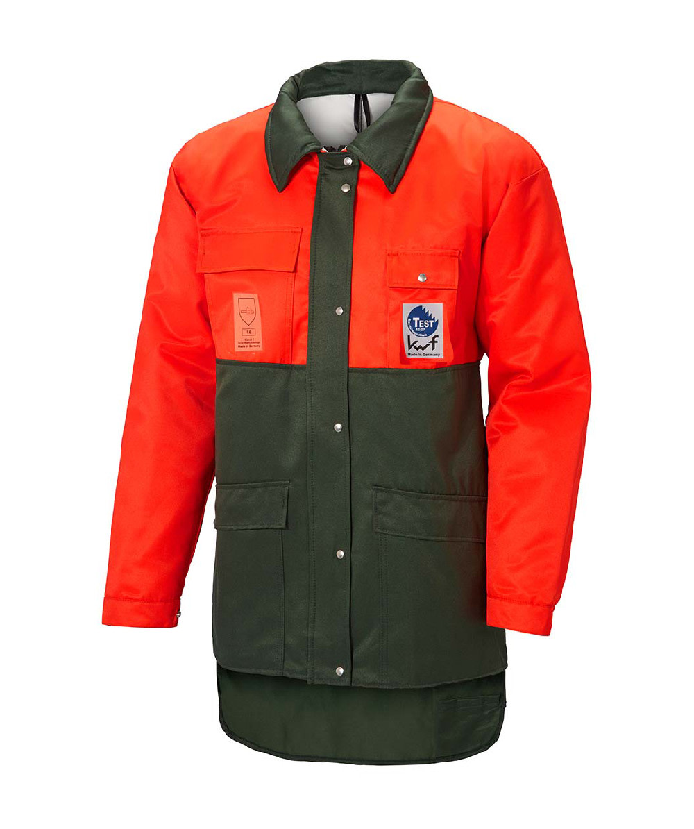  Novotex-Isomat Schnittschutzjacke mit Bauchschutz Signalorange/Grn - bei KOX online bestellen | XX71403B 