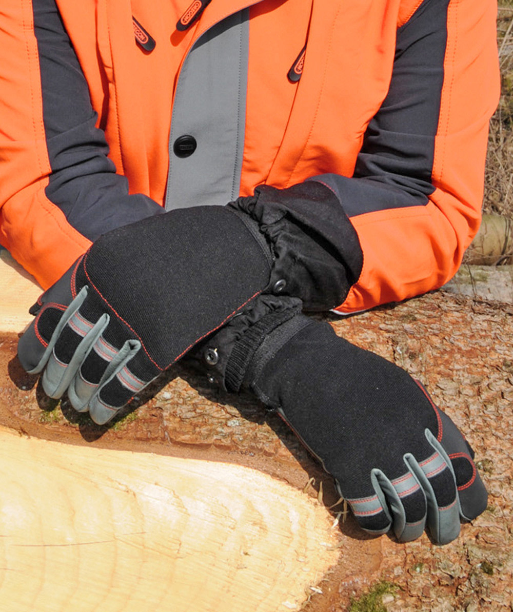 Oregon Schnittschutzhandschuhe / Schutzhandschuhe Fiordland schwarz - bei KOX online bestellen | 295395